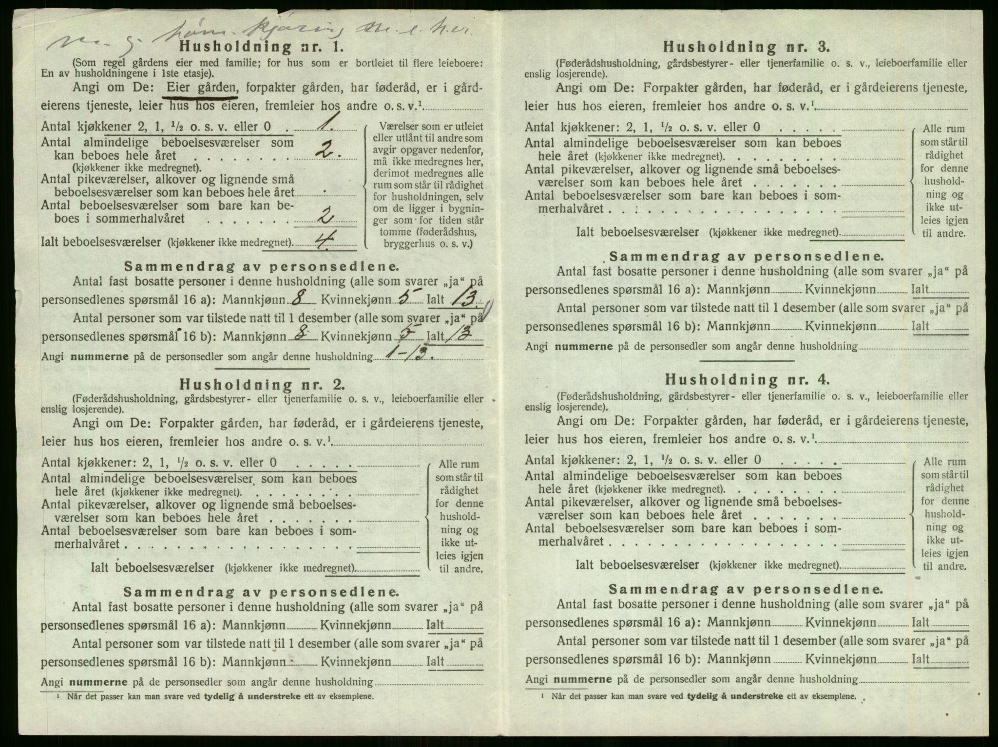 SAO, 1920 census for Høland, 1920, p. 64