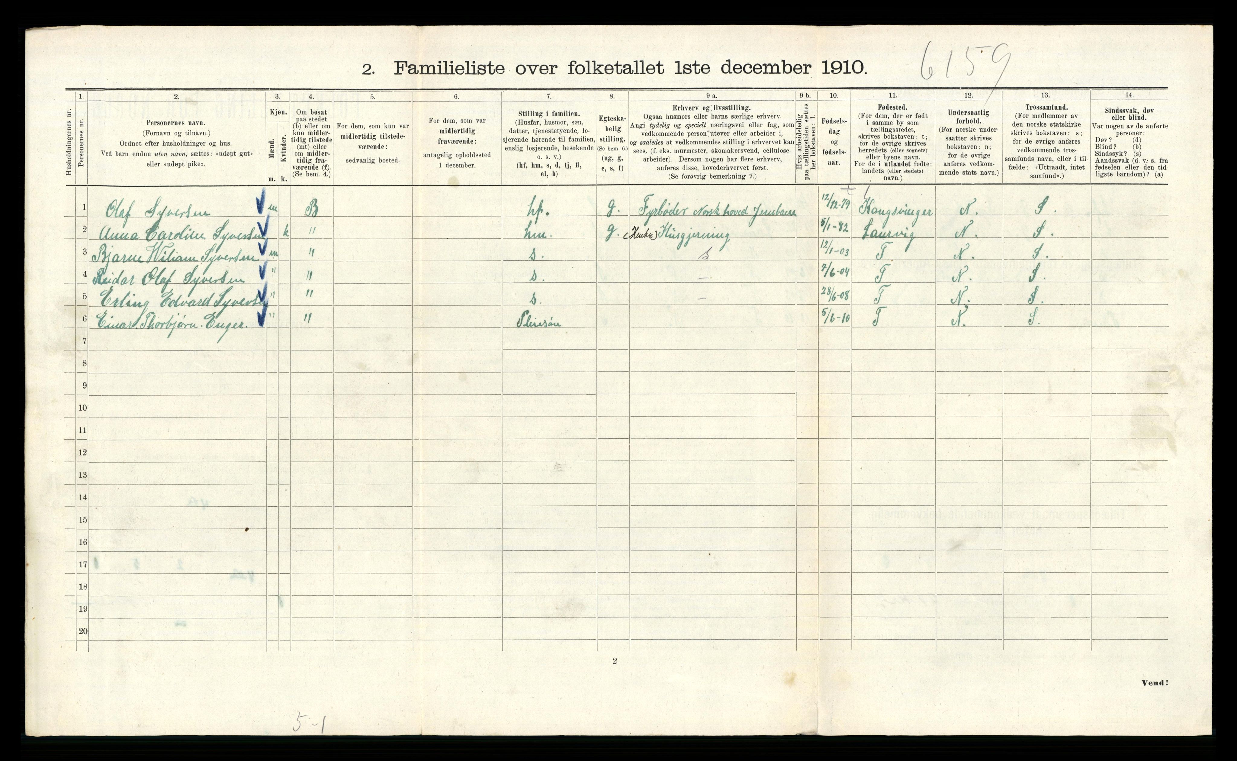 RA, 1910 census for Kristiania, 1910, p. 2298