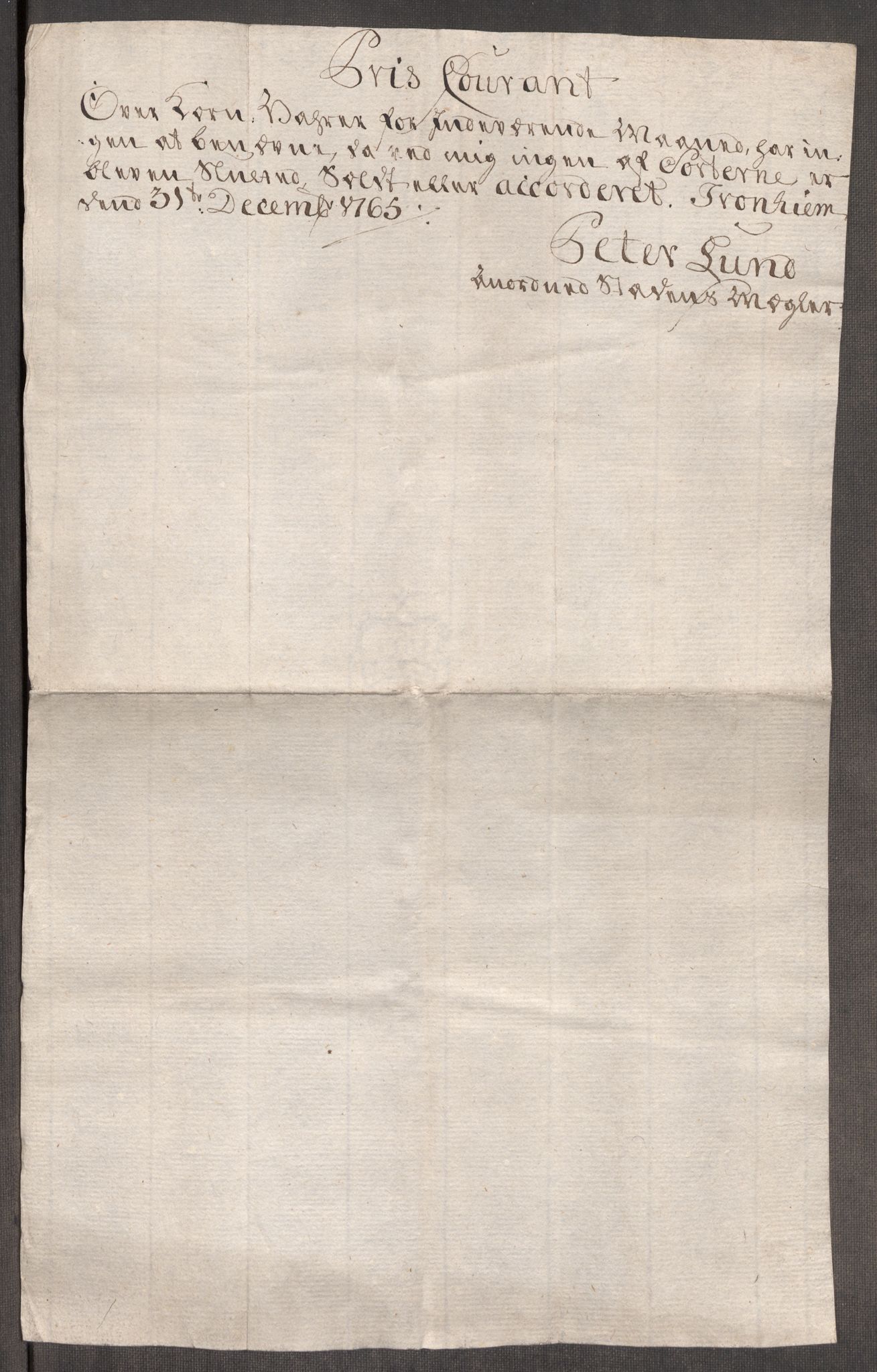 Rentekammeret inntil 1814, Realistisk ordnet avdeling, AV/RA-EA-4070/Oe/L0009: [Ø1]: Nordafjelske priskuranter, 1759-1768, p. 302