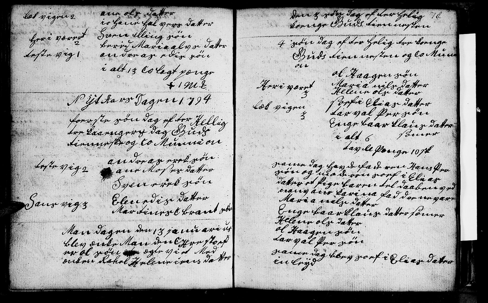 Berg sokneprestkontor, AV/SATØ-S-1318/G/Ga/Gab/L0010klokker: Parish register (copy) no. 10, 1783-1811, p. 78