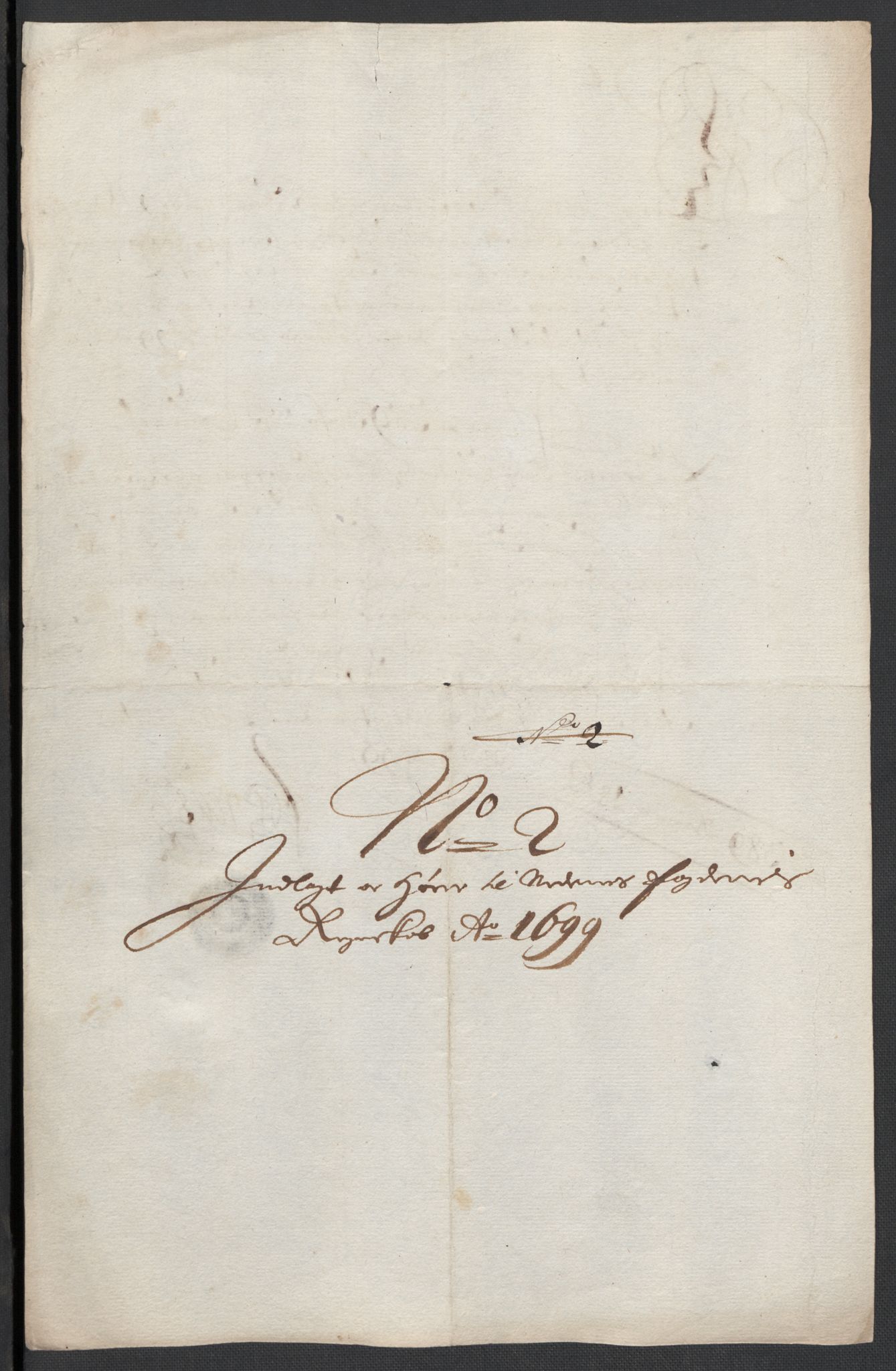 Rentekammeret inntil 1814, Reviderte regnskaper, Fogderegnskap, AV/RA-EA-4092/R39/L2314: Fogderegnskap Nedenes, 1698-1699, p. 288