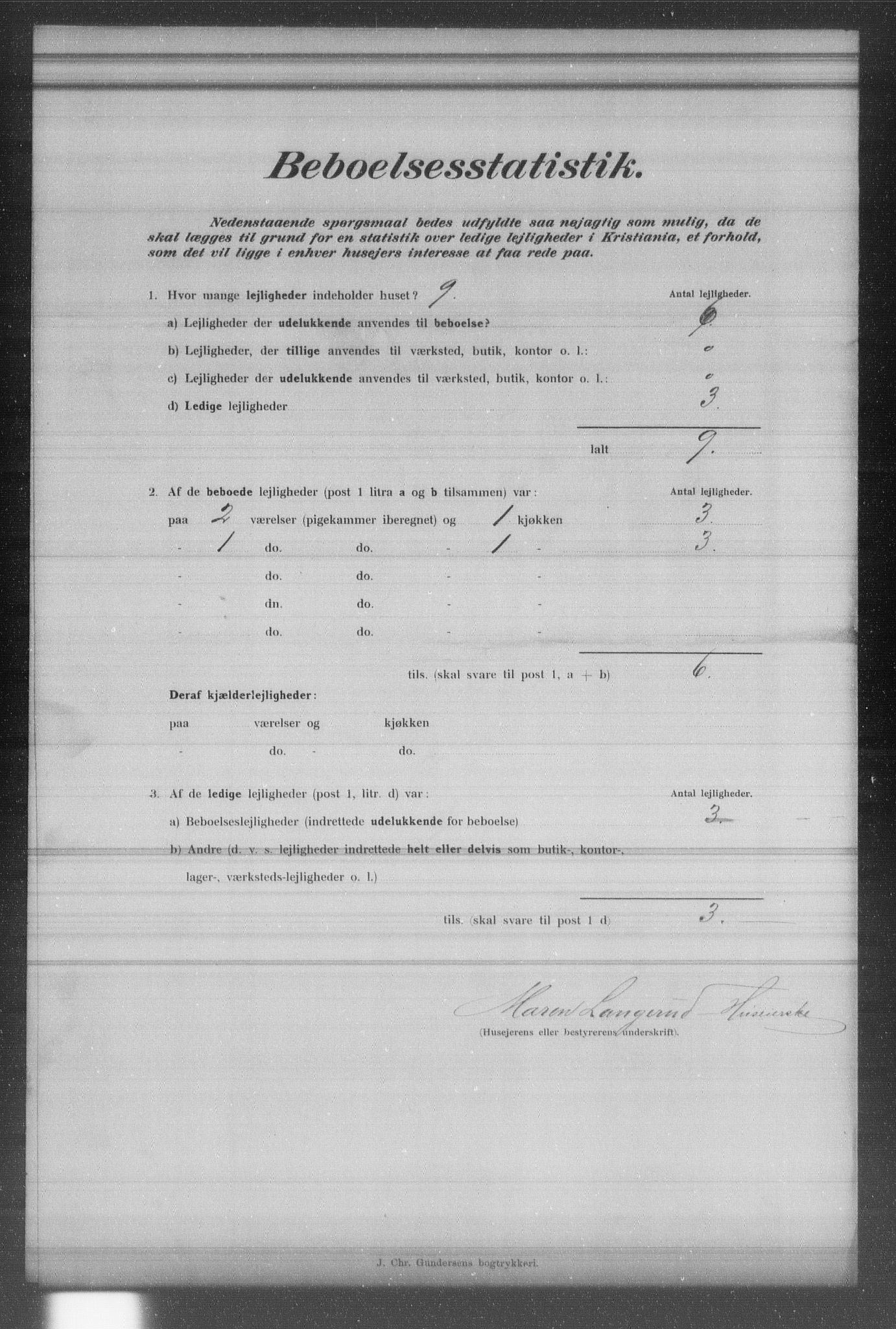 OBA, Municipal Census 1902 for Kristiania, 1902, p. 19822