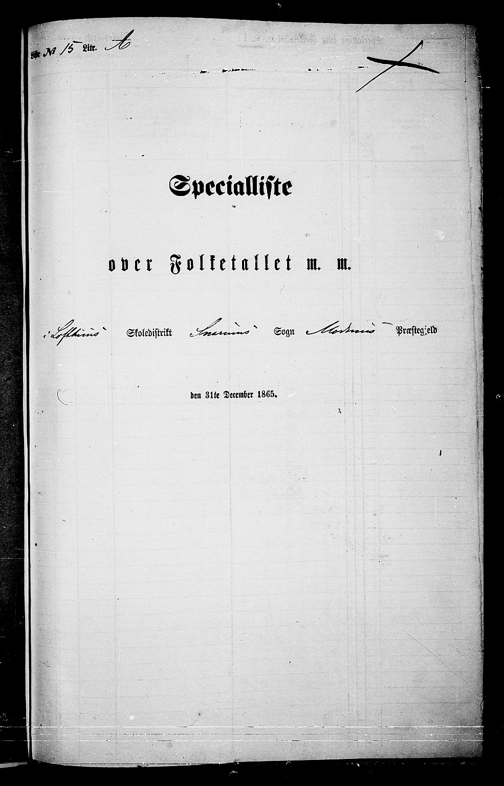 RA, 1865 census for Modum, 1865, p. 294