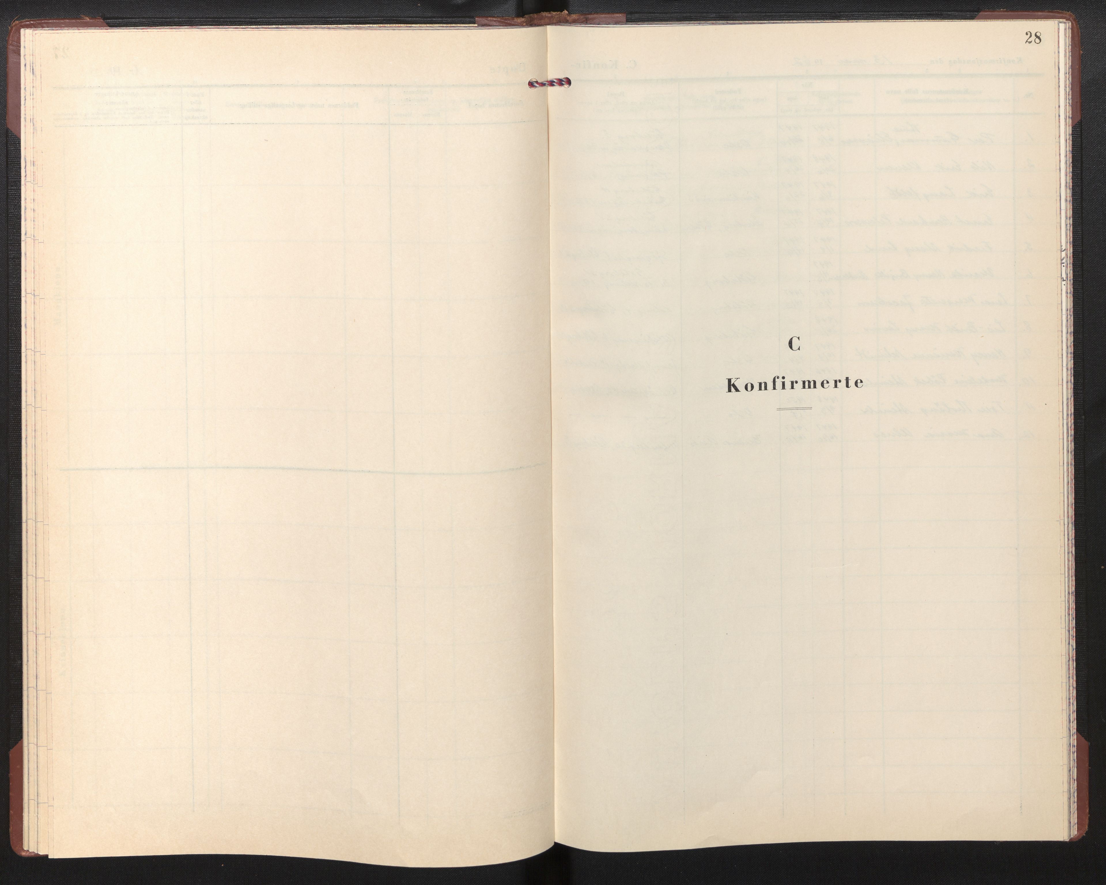 Den norske sjømannsmisjon i utlandet/Gøteborg, SAB/SAB/PA-0109/H/Ha/L0002: Parish register (official) no. A 2, 1961-1965, p. 27b-28a