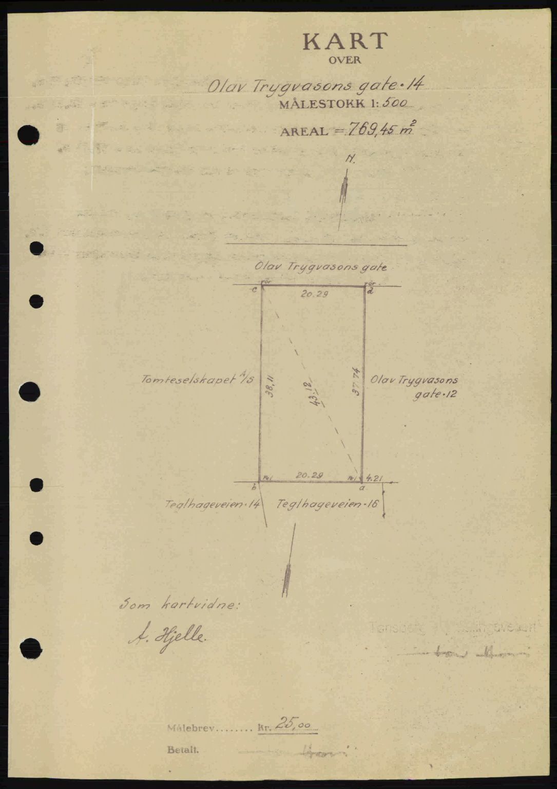 Tønsberg sorenskriveri, AV/SAKO-A-130/G/Ga/Gaa/L0012: Mortgage book no. A12, 1942-1943, Diary no: : 353/1943