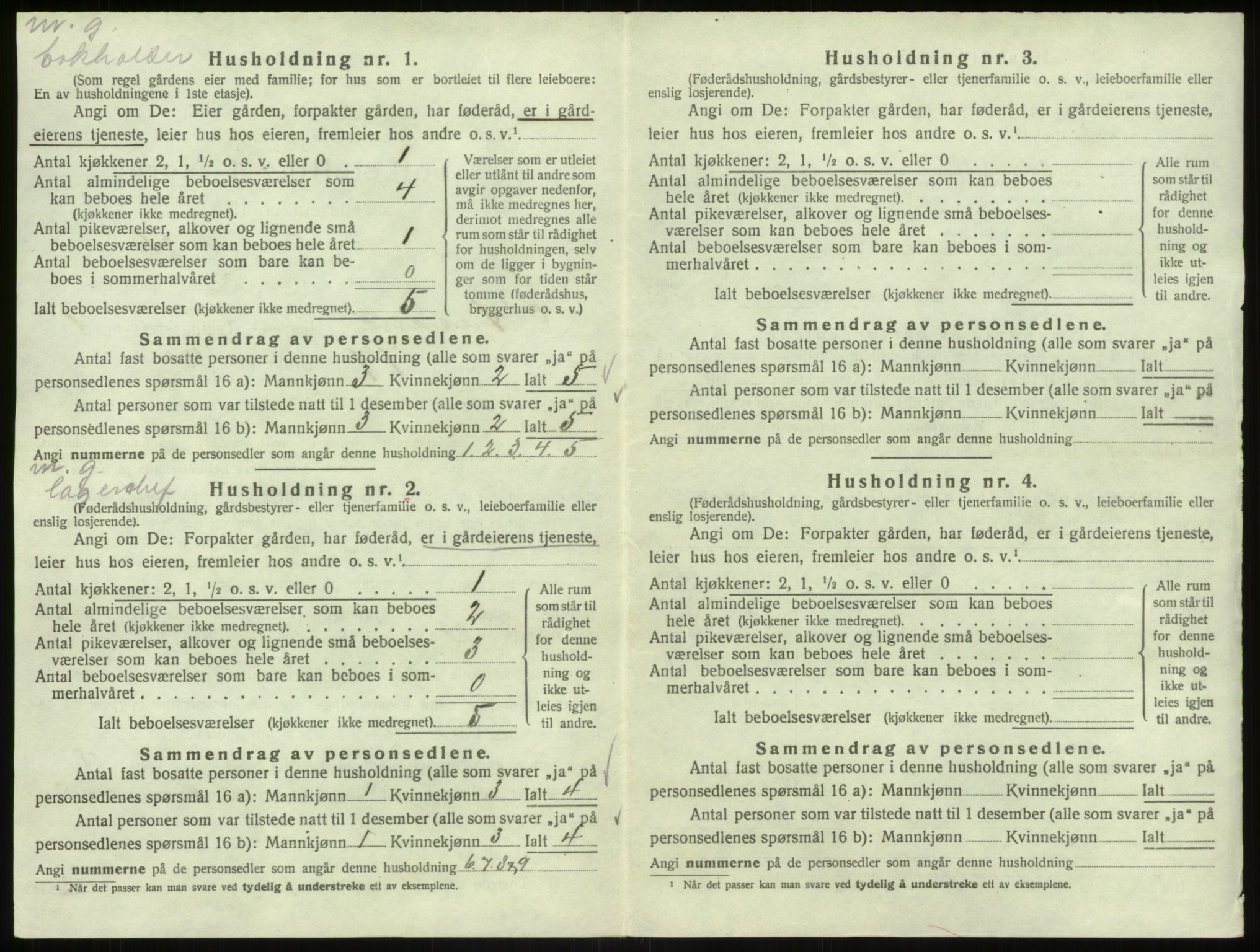 SAB, 1920 census for Åsane, 1920, p. 84