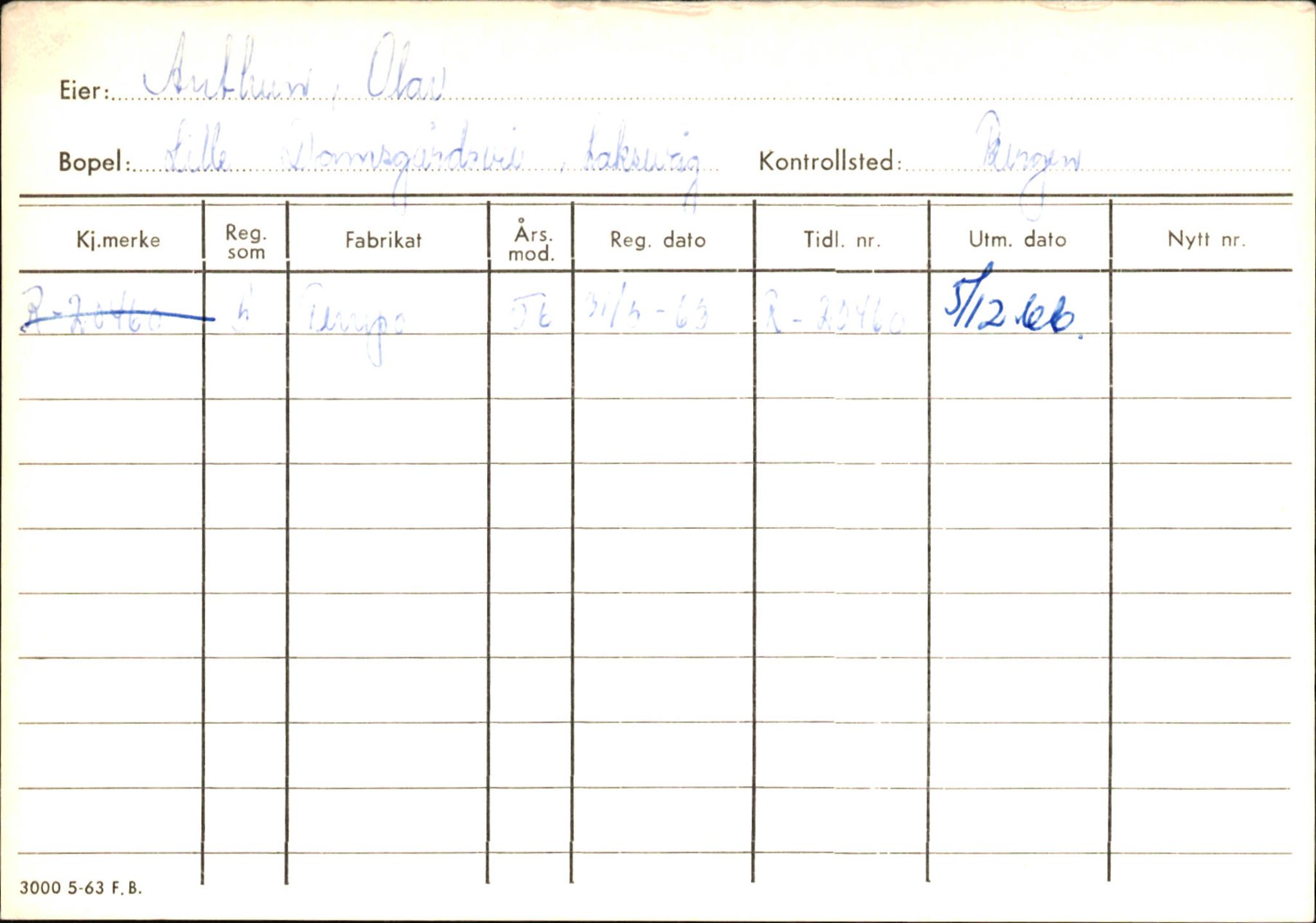 Statens vegvesen, Hordaland vegkontor, AV/SAB-A-5201/2/Ha/L0002: R-eierkort A, 1920-1971, p. 593