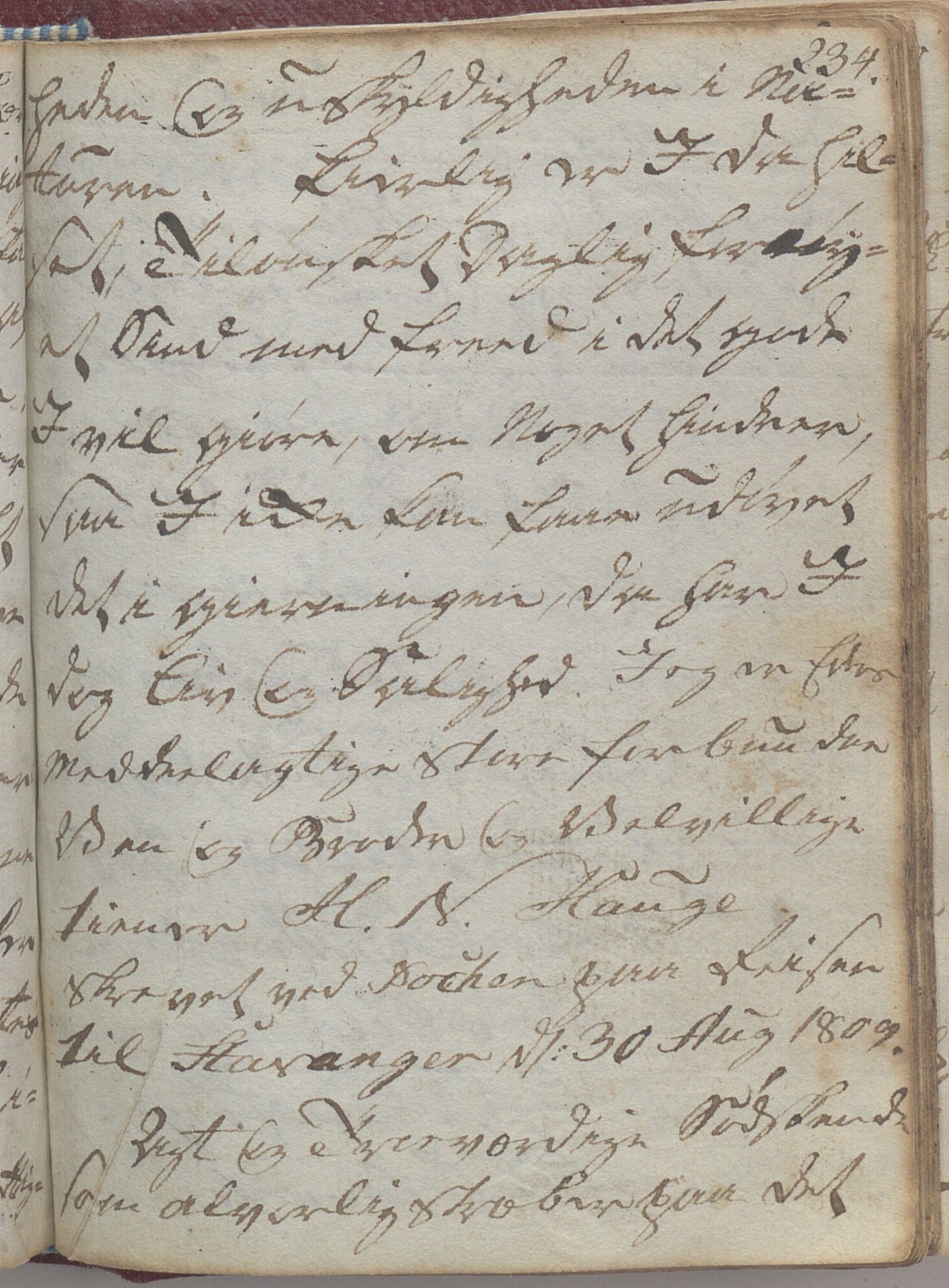 Heggtveitsamlingen, TMF/A-1007/H/L0047/0005: Kopibøker, brev etc.  / "MF I"(Kopibok frå Heggtveits samling), 1800-1823, p. 234