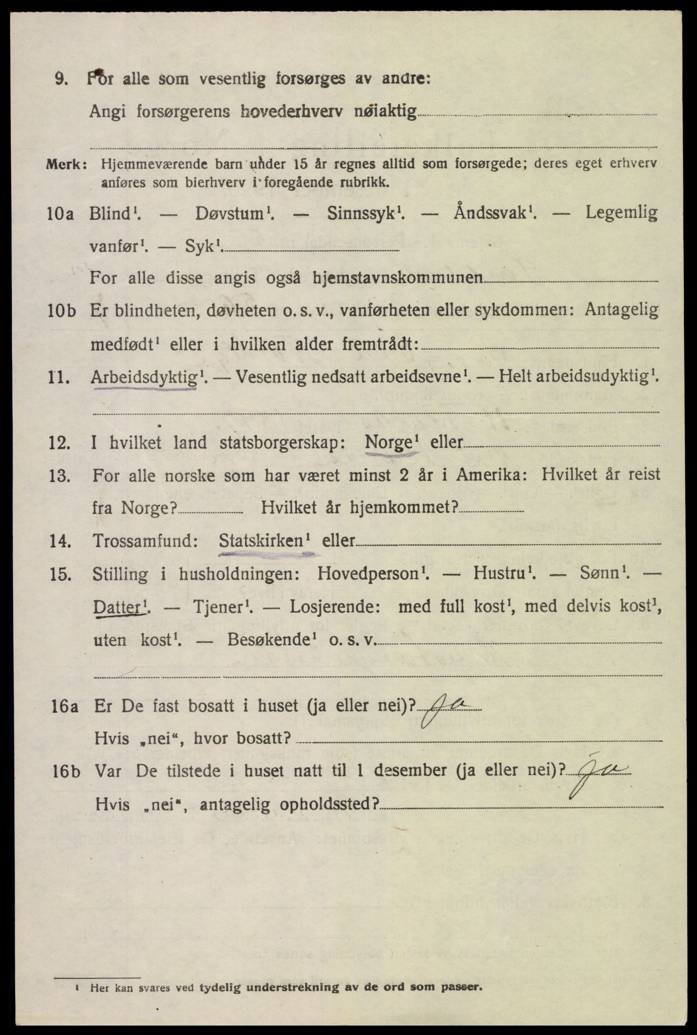 SAK, 1920 census for Søndeled, 1920, p. 5304