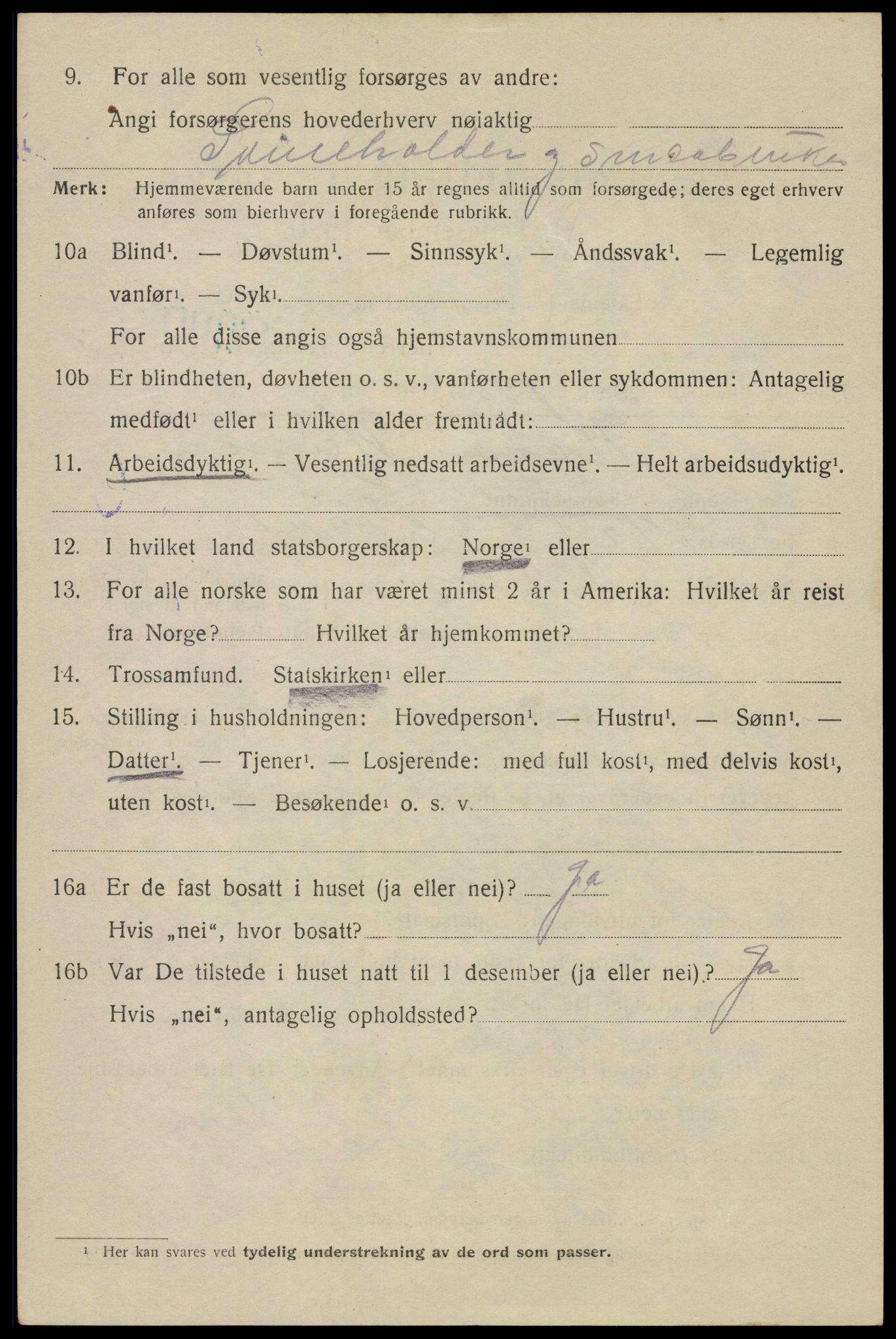 SAO, 1920 census for Aker, 1920, p. 121103