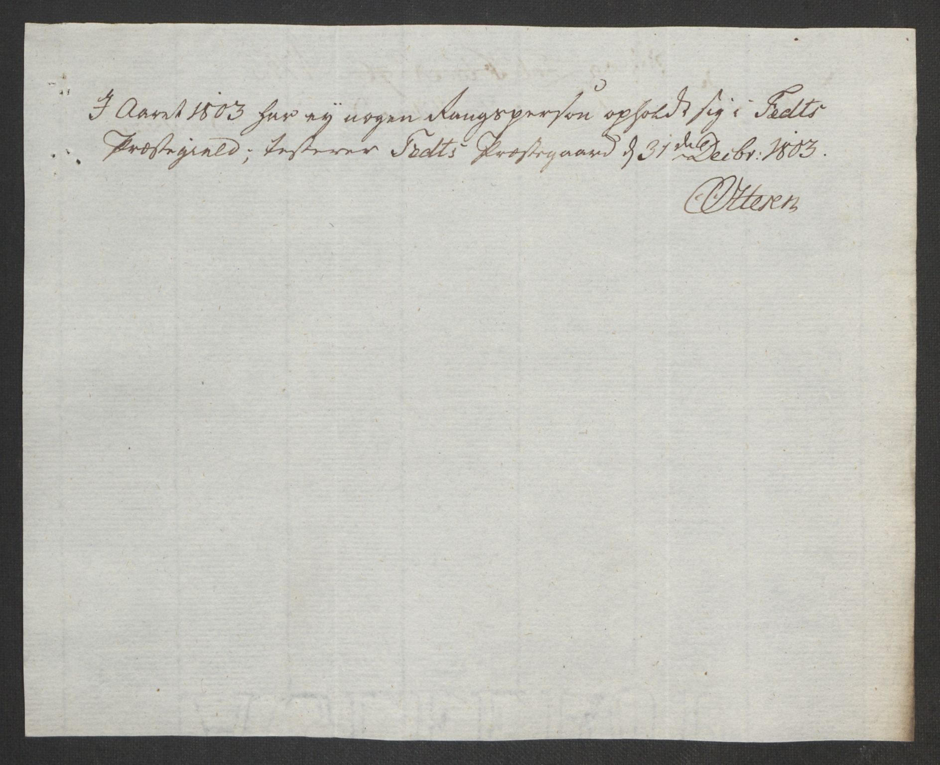 Rentekammeret inntil 1814, Reviderte regnskaper, Fogderegnskap, RA/EA-4092/R11/L0679: Fogderegnskap Nedre Romerike, 1803, p. 426