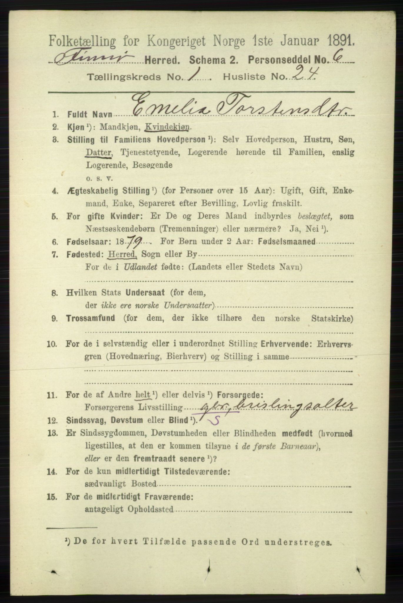 RA, 1891 census for 1141 Finnøy, 1891, p. 172