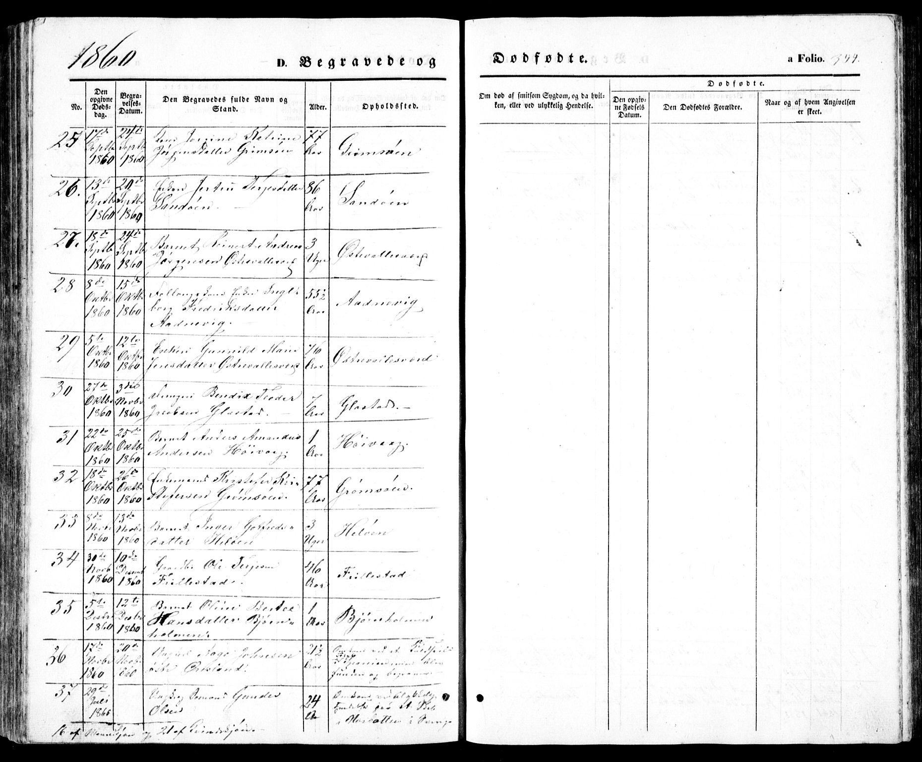 Høvåg sokneprestkontor, SAK/1111-0025/F/Fb/L0002: Parish register (copy) no. B 2, 1847-1869, p. 344