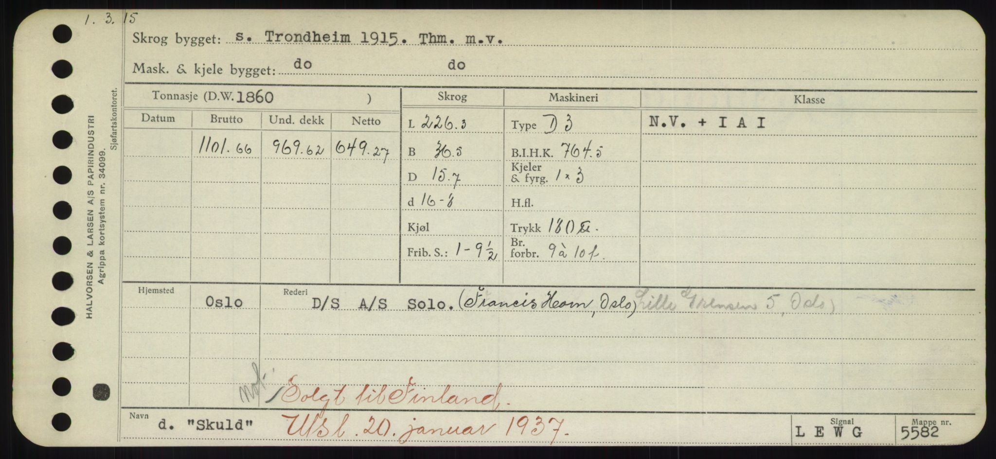 Sjøfartsdirektoratet med forløpere, Skipsmålingen, RA/S-1627/H/Hd/L0034: Fartøy, Sk-Slå, p. 313