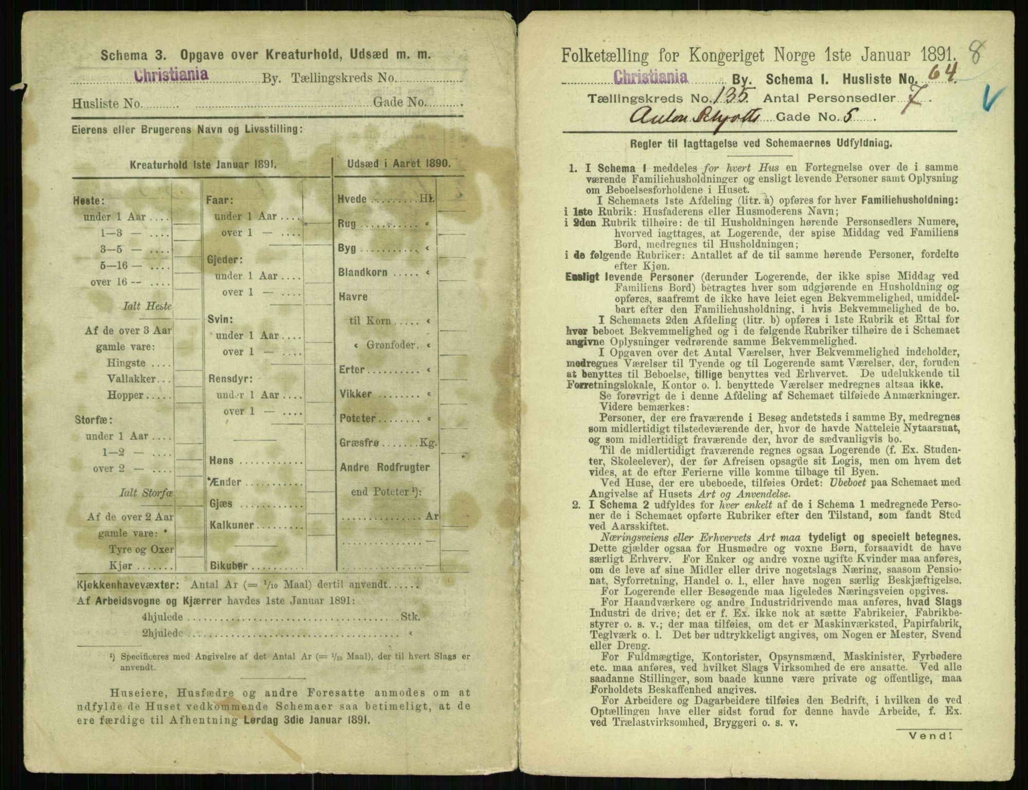 RA, 1891 census for 0301 Kristiania, 1891, p. 74548