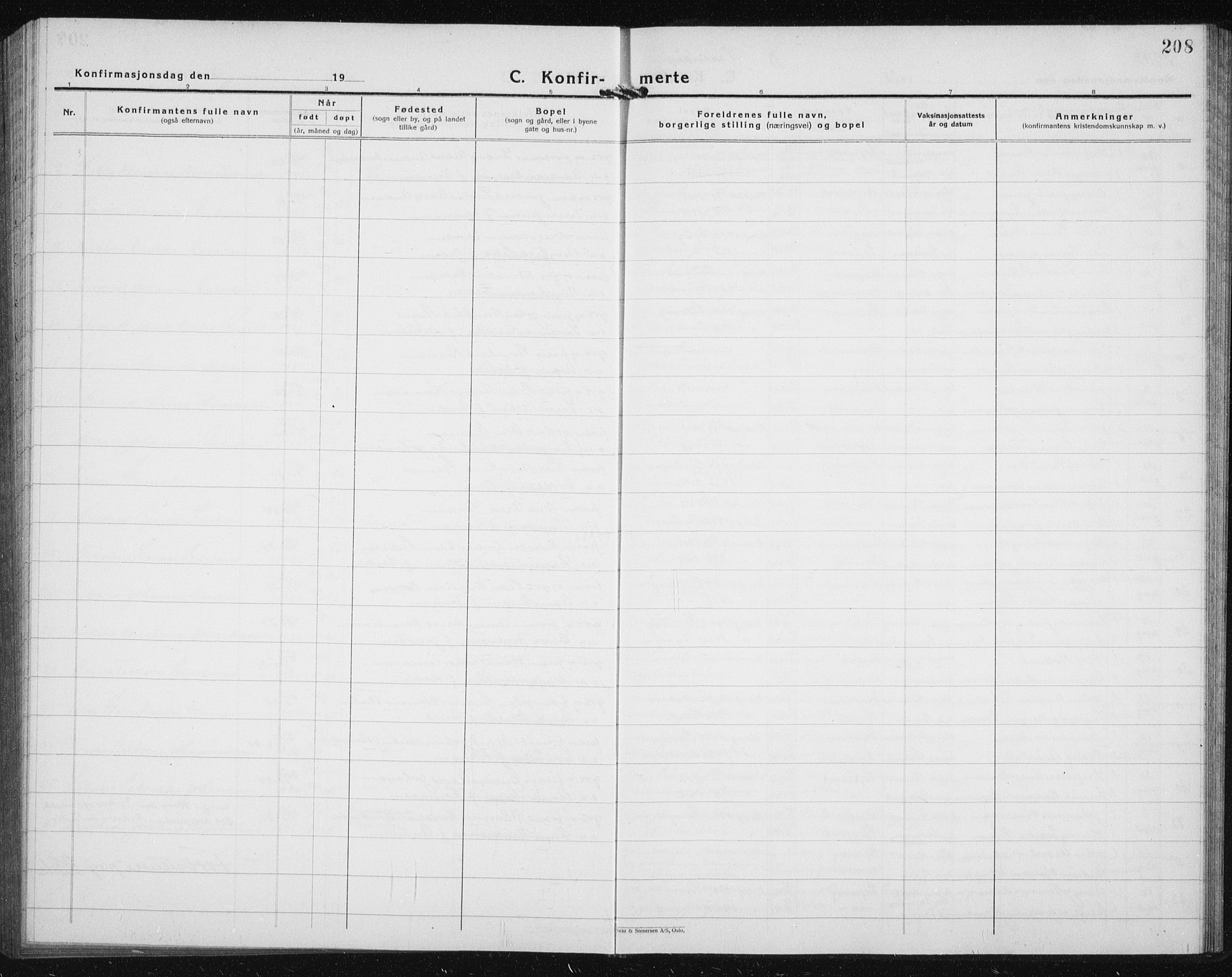 Skjervøy sokneprestkontor, AV/SATØ-S-1300/H/Ha/Hab/L0010klokker: Parish register (copy) no. 10, 1927-1941, p. 208