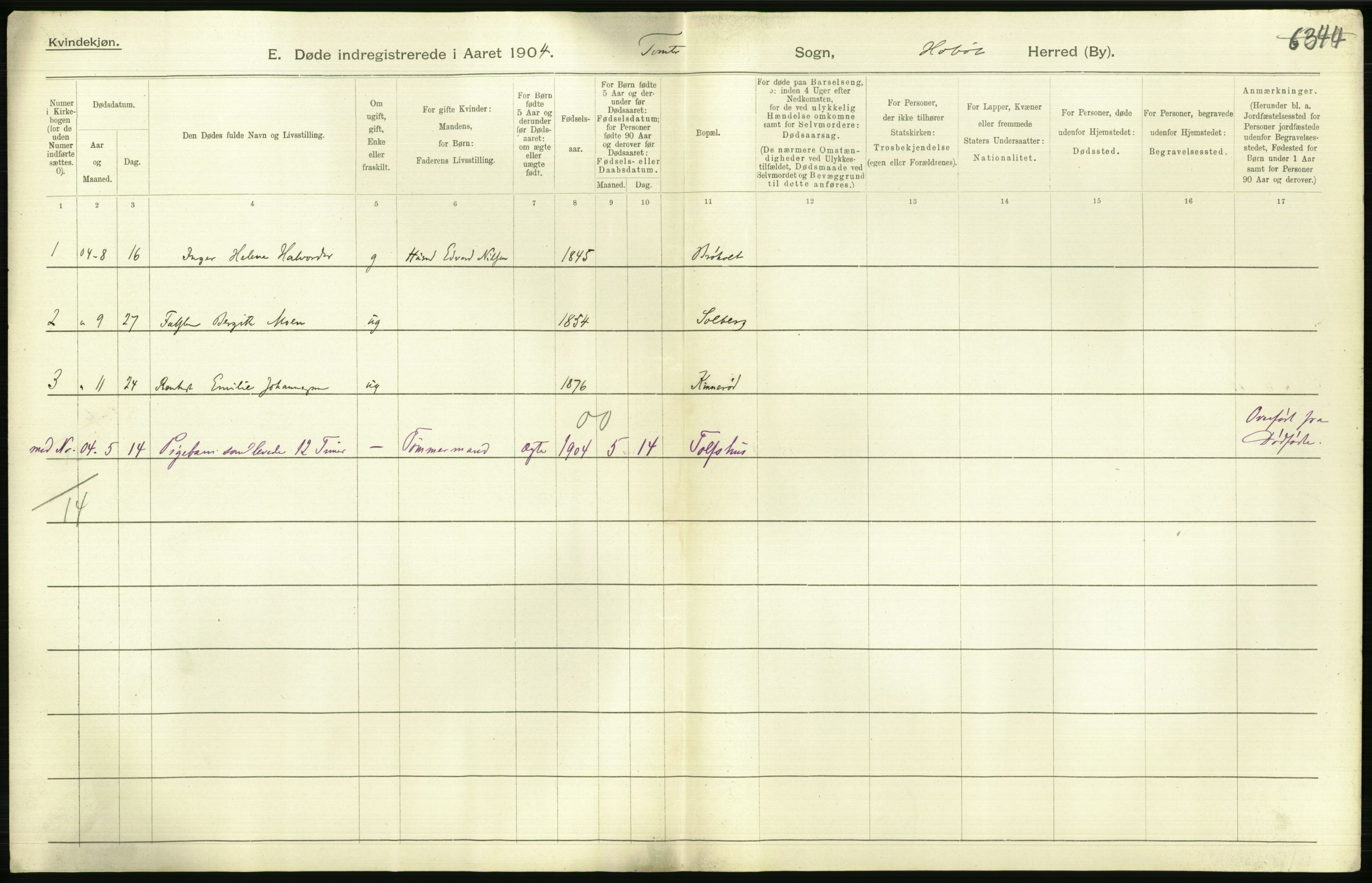 Statistisk sentralbyrå, Sosiodemografiske emner, Befolkning, AV/RA-S-2228/D/Df/Dfa/Dfab/L0001: Smålenenes amt: Fødte, gifte, døde, 1904, p. 826