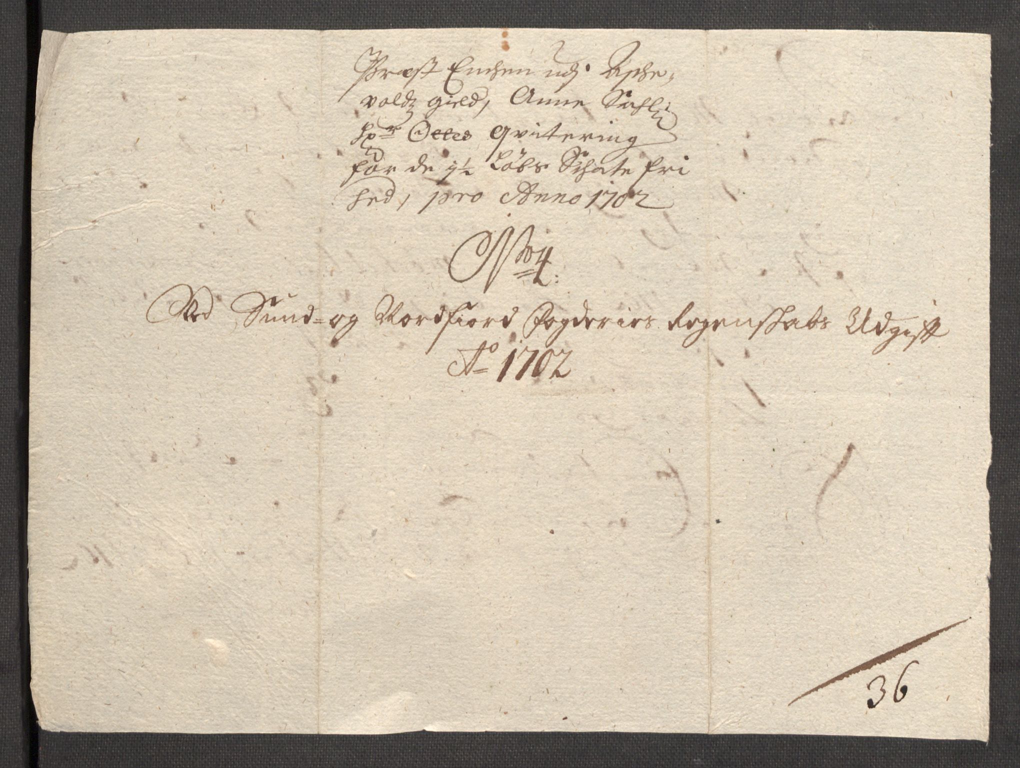 Rentekammeret inntil 1814, Reviderte regnskaper, Fogderegnskap, AV/RA-EA-4092/R53/L3426: Fogderegnskap Sunn- og Nordfjord, 1702, p. 208