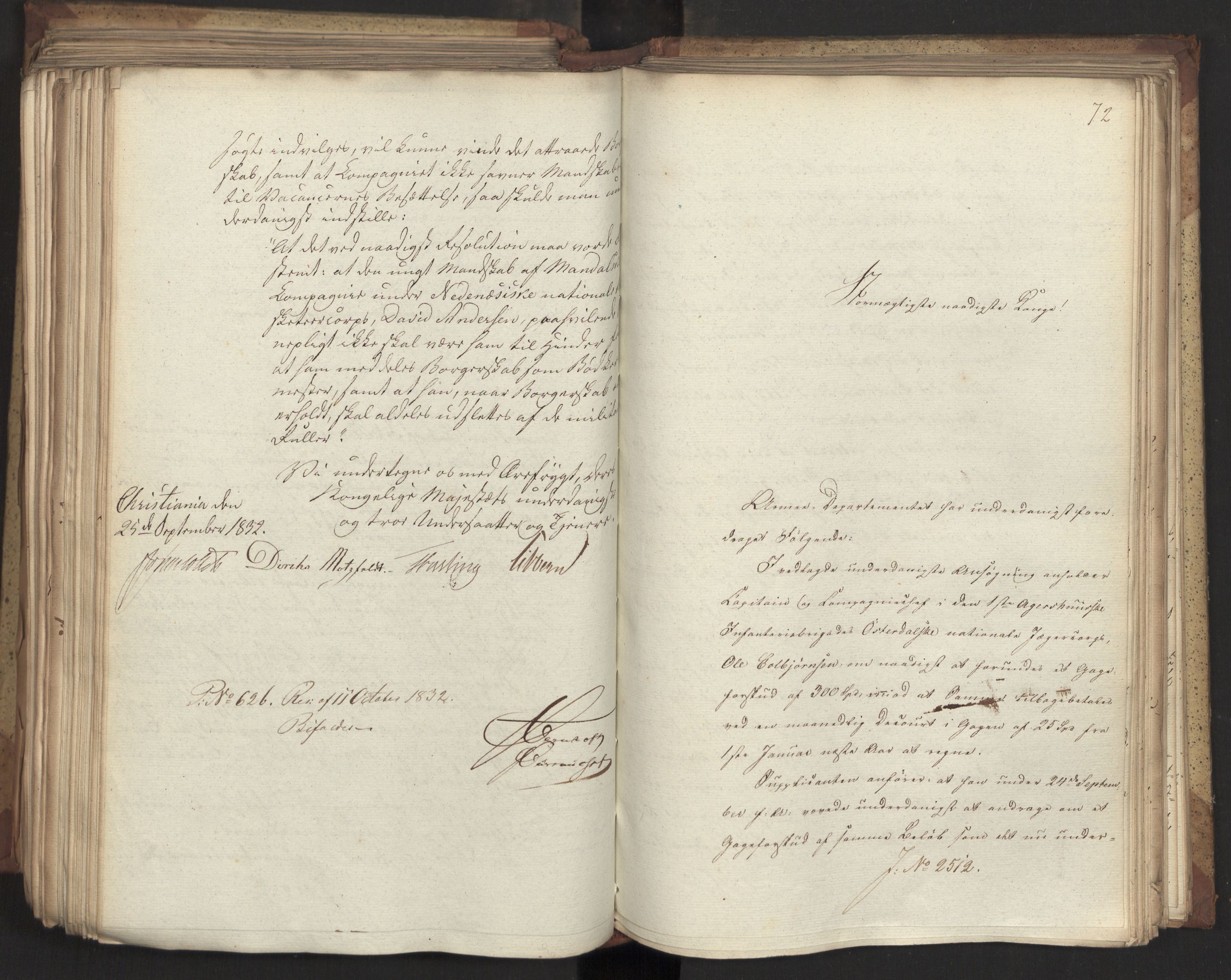 Statsrådsavdelingen i Stockholm, RA/S-1003/D/Da/L0079: Regjeringsinnstillinger nr. 2400-2549, 1832, p. 389