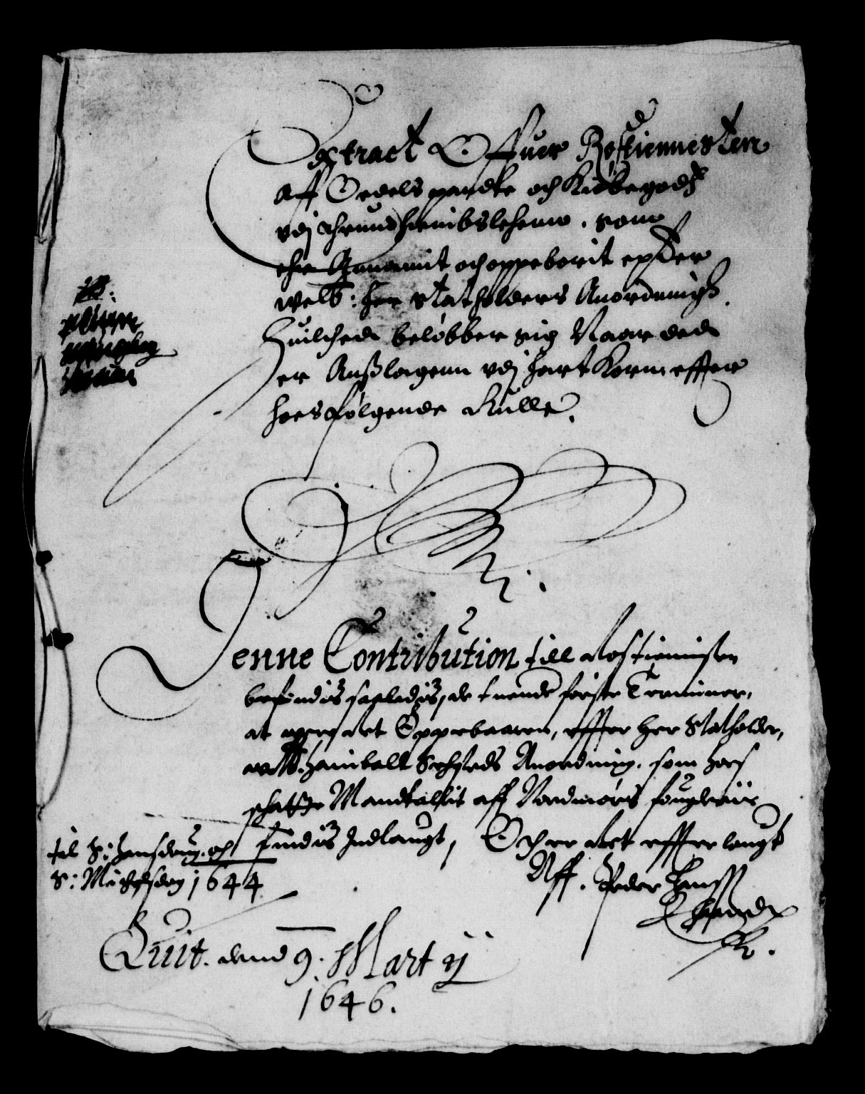 Rentekammeret inntil 1814, Reviderte regnskaper, Lensregnskaper, AV/RA-EA-5023/R/Rb/Rbw/L0085: Trondheim len, 1644-1646