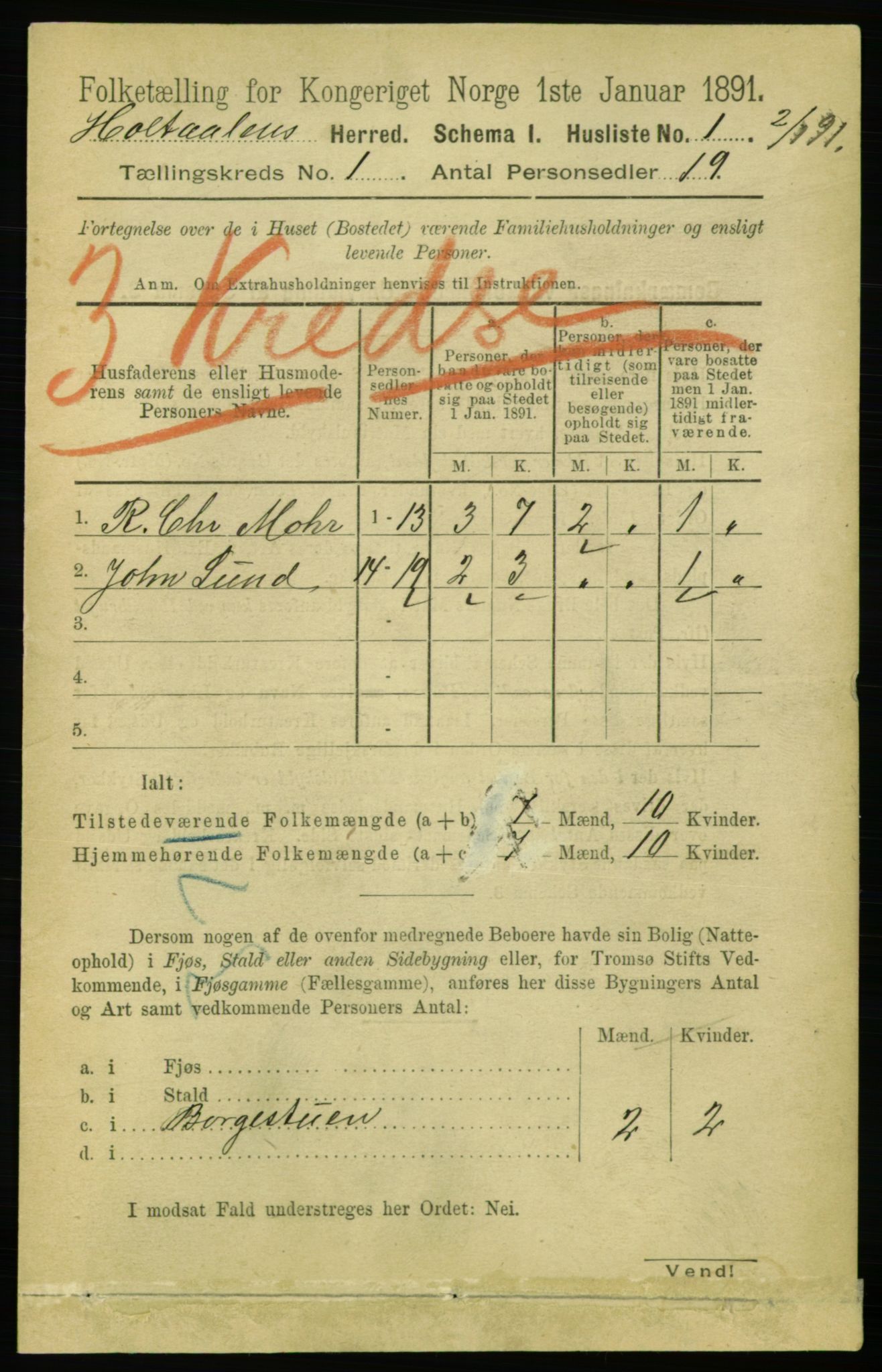 RA, 1891 census for 1645 Haltdalen, 1891, p. 16