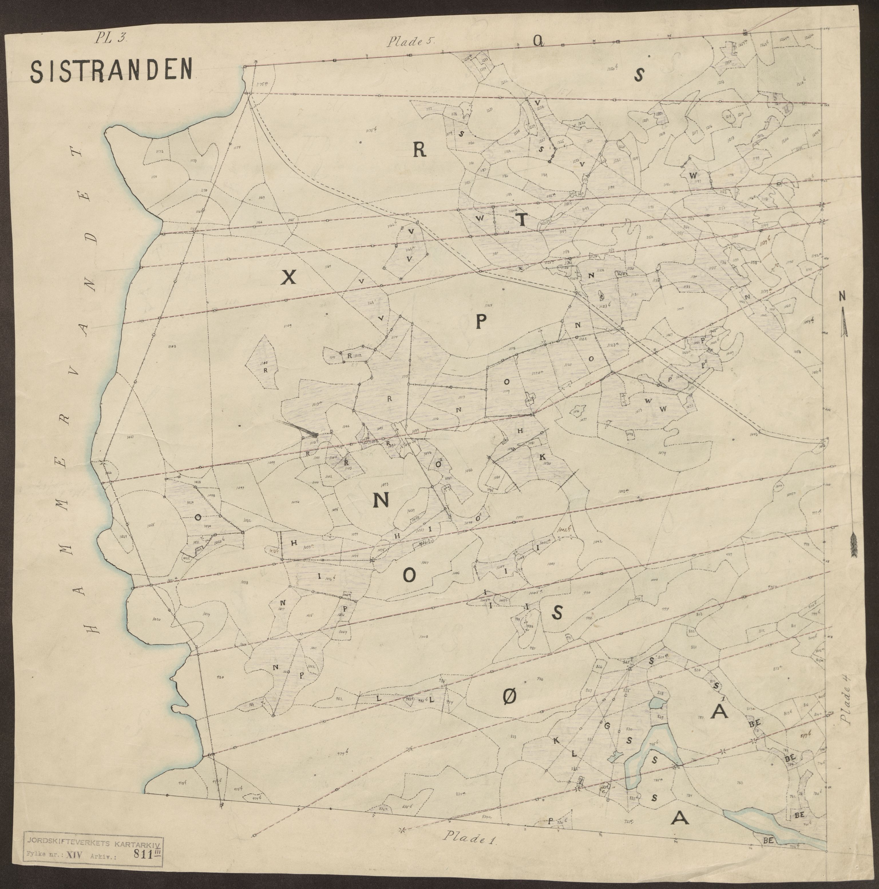Jordskifteverkets kartarkiv, RA/S-3929/T, 1859-1988, p. 1242