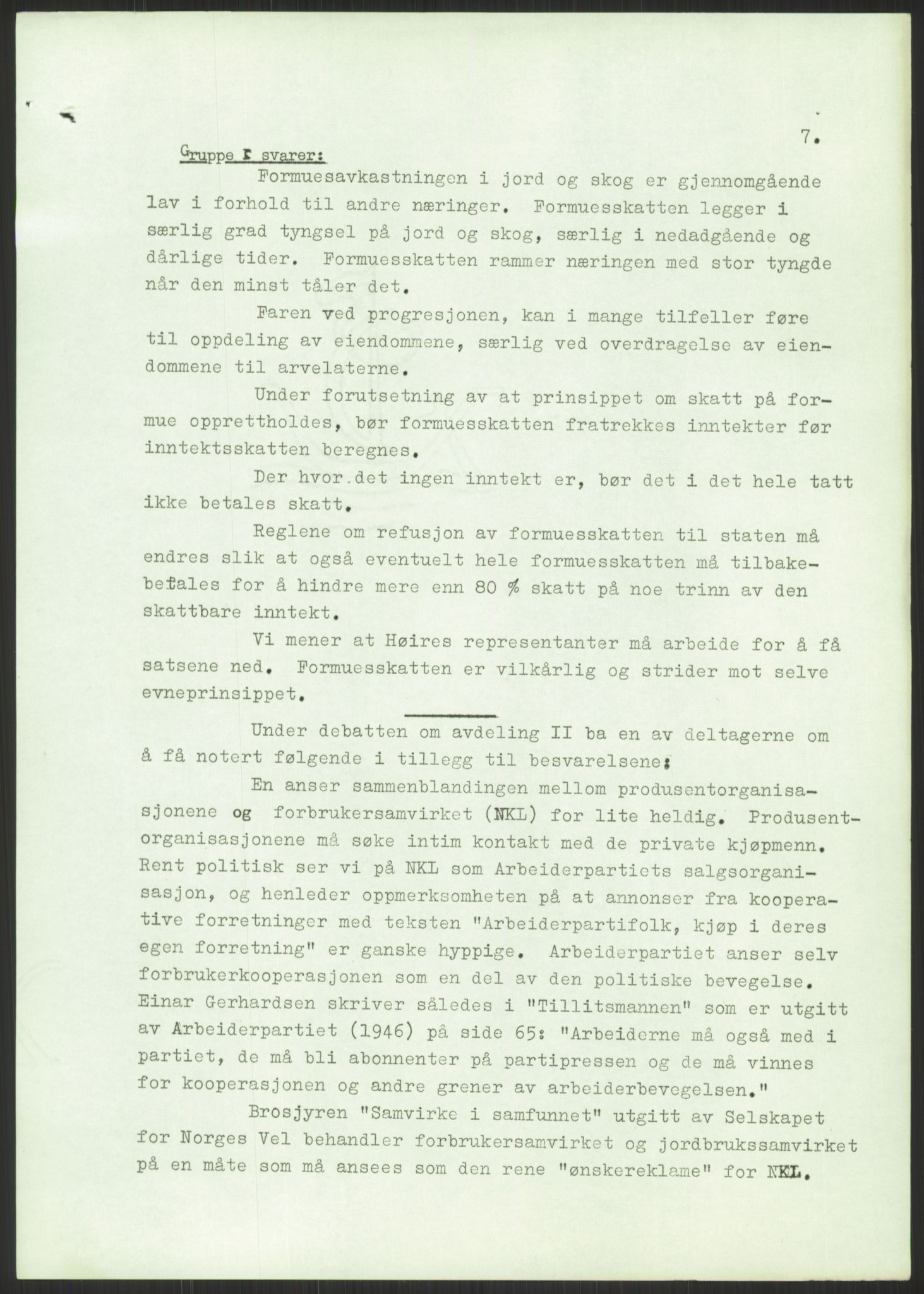 Høyres Hovedorganisasjon, AV/RA-PA-0583/1/D/Dd/L0131: 21 Stortinget/23 Statsministeren. Regjeringen, 1951-1965, p. 759