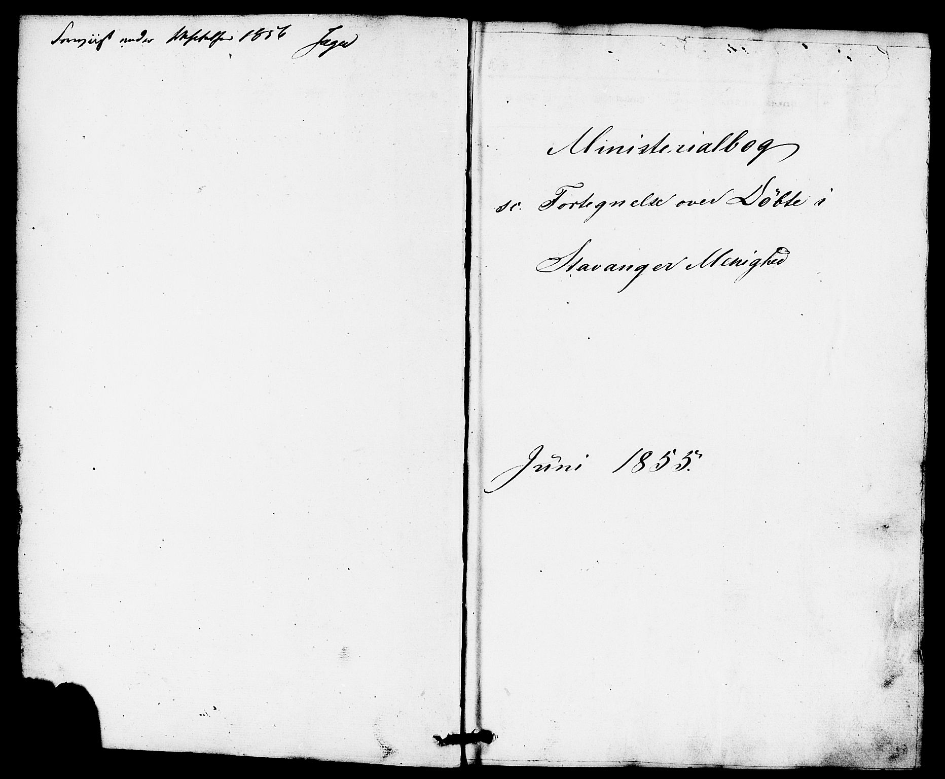 Domkirken sokneprestkontor, SAST/A-101812/001/30/30BB/L0010: Parish register (copy) no. B 10, 1855-1860