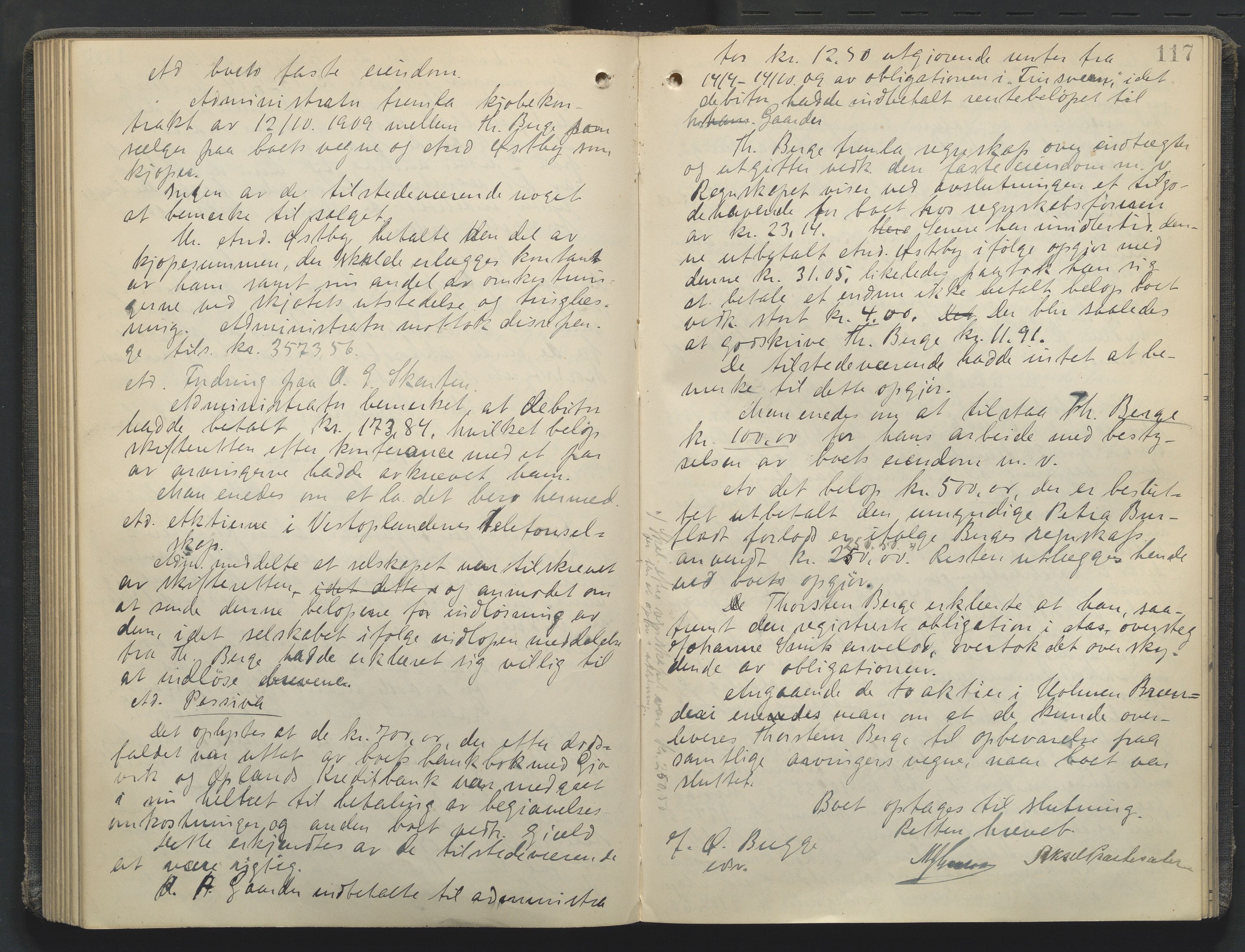 Toten tingrett, AV/SAH-TING-006/J/Jg/L0003: Skifteutlodningsprotokoll - Gjøvik, 1906-1912, p. 117
