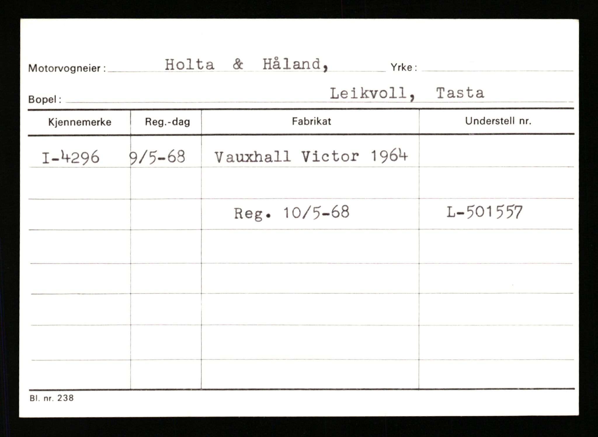 Stavanger trafikkstasjon, AV/SAST-A-101942/0/G/L0001: Registreringsnummer: 0 - 5782, 1930-1971, p. 2637