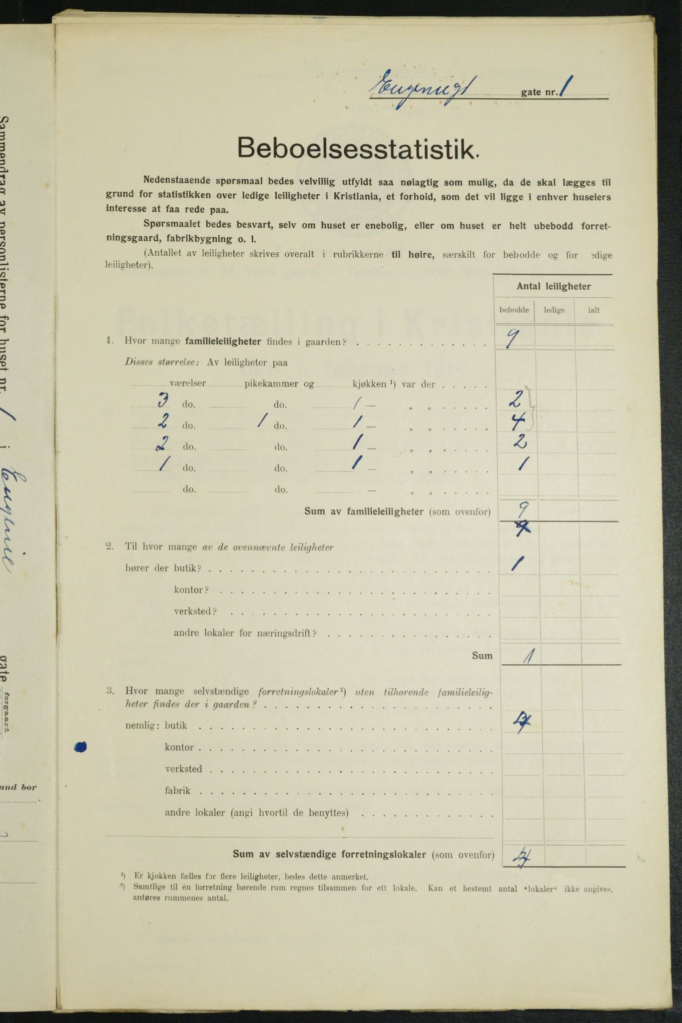 OBA, Municipal Census 1914 for Kristiania, 1914, p. 22786