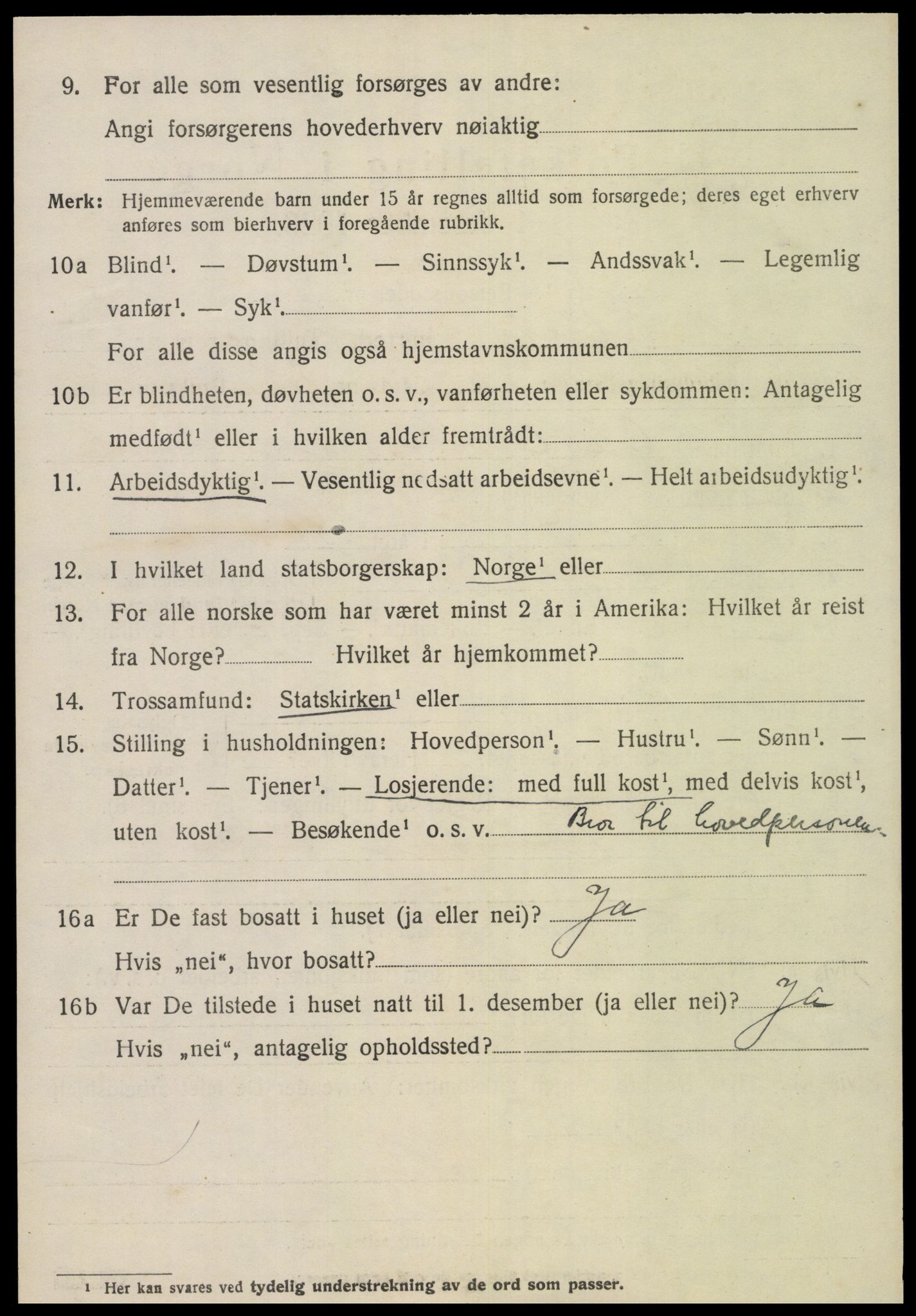 SAT, 1920 census for Veøy, 1920, p. 2528