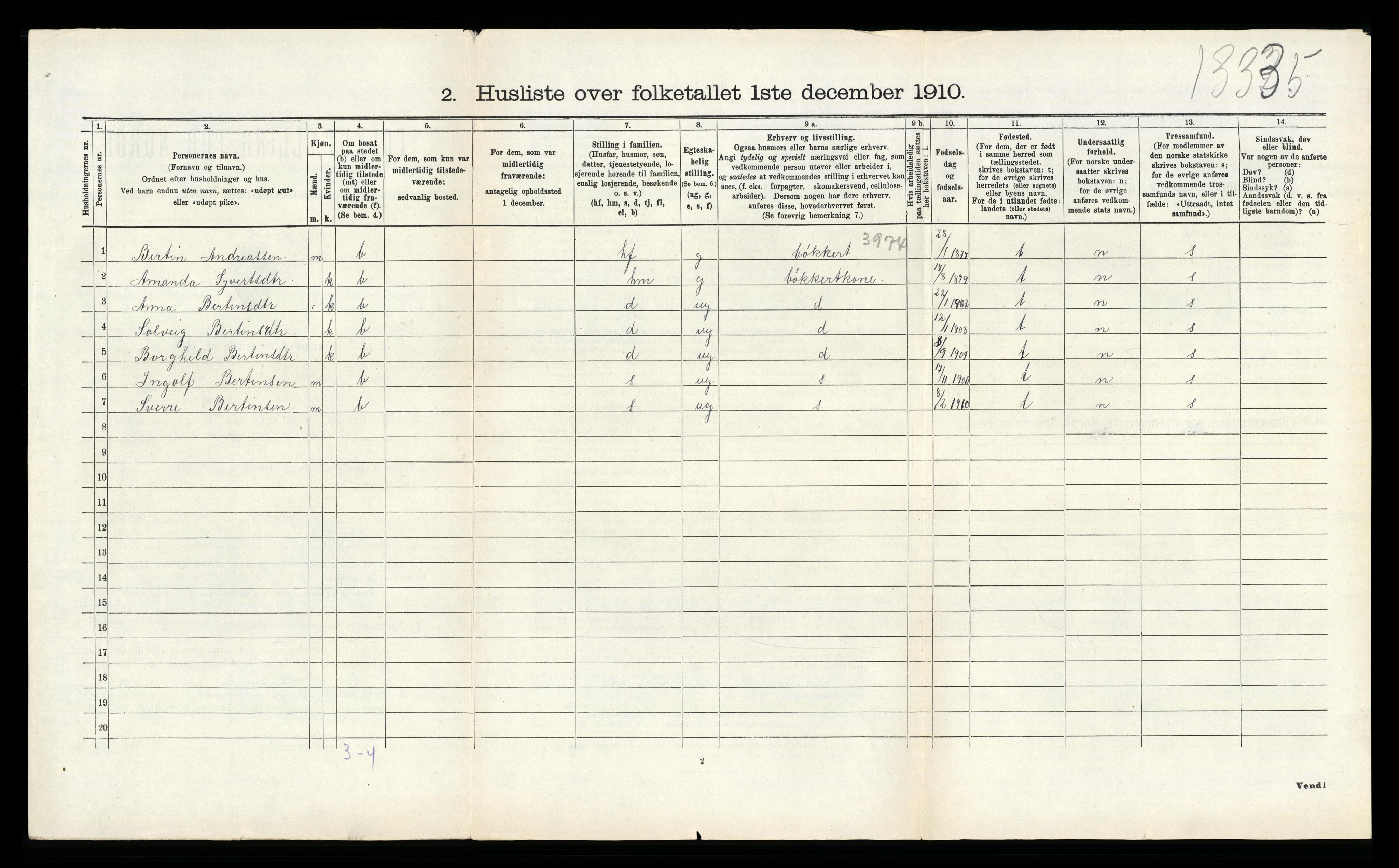 RA, 1910 census for Askøy, 1910, p. 891