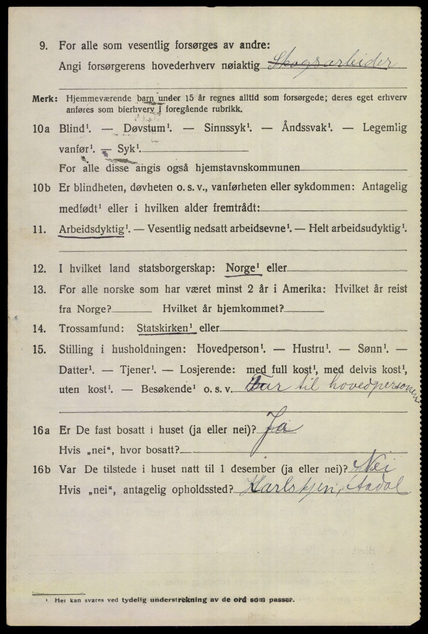 SAKO, 1920 census for Ådal, 1920, p. 5027