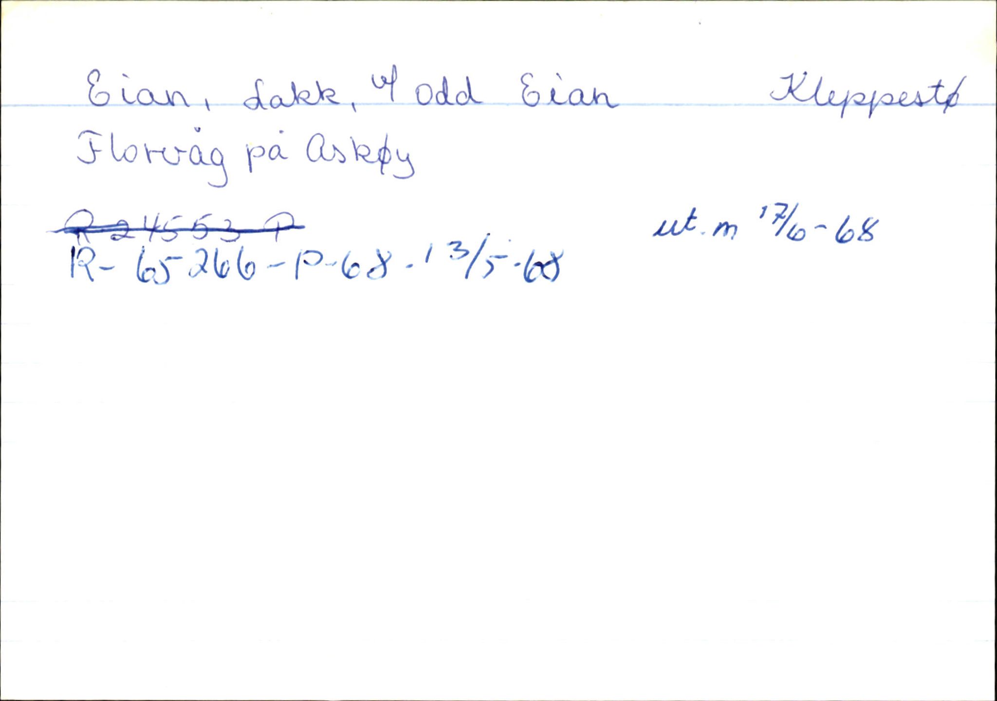 Statens vegvesen, Hordaland vegkontor, AV/SAB-A-5201/2/Ha/L0010: R-eierkort E, 1920-1971, p. 3