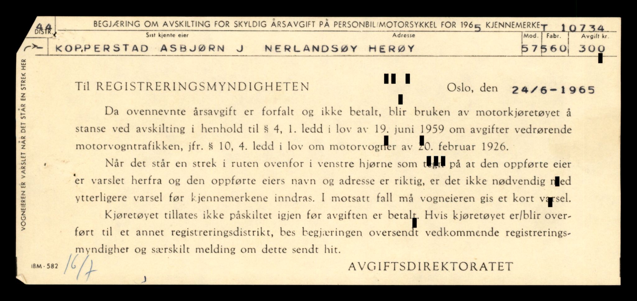 Møre og Romsdal vegkontor - Ålesund trafikkstasjon, AV/SAT-A-4099/F/Fe/L0023: Registreringskort for kjøretøy T 10695 - T 10809, 1927-1998, p. 1180