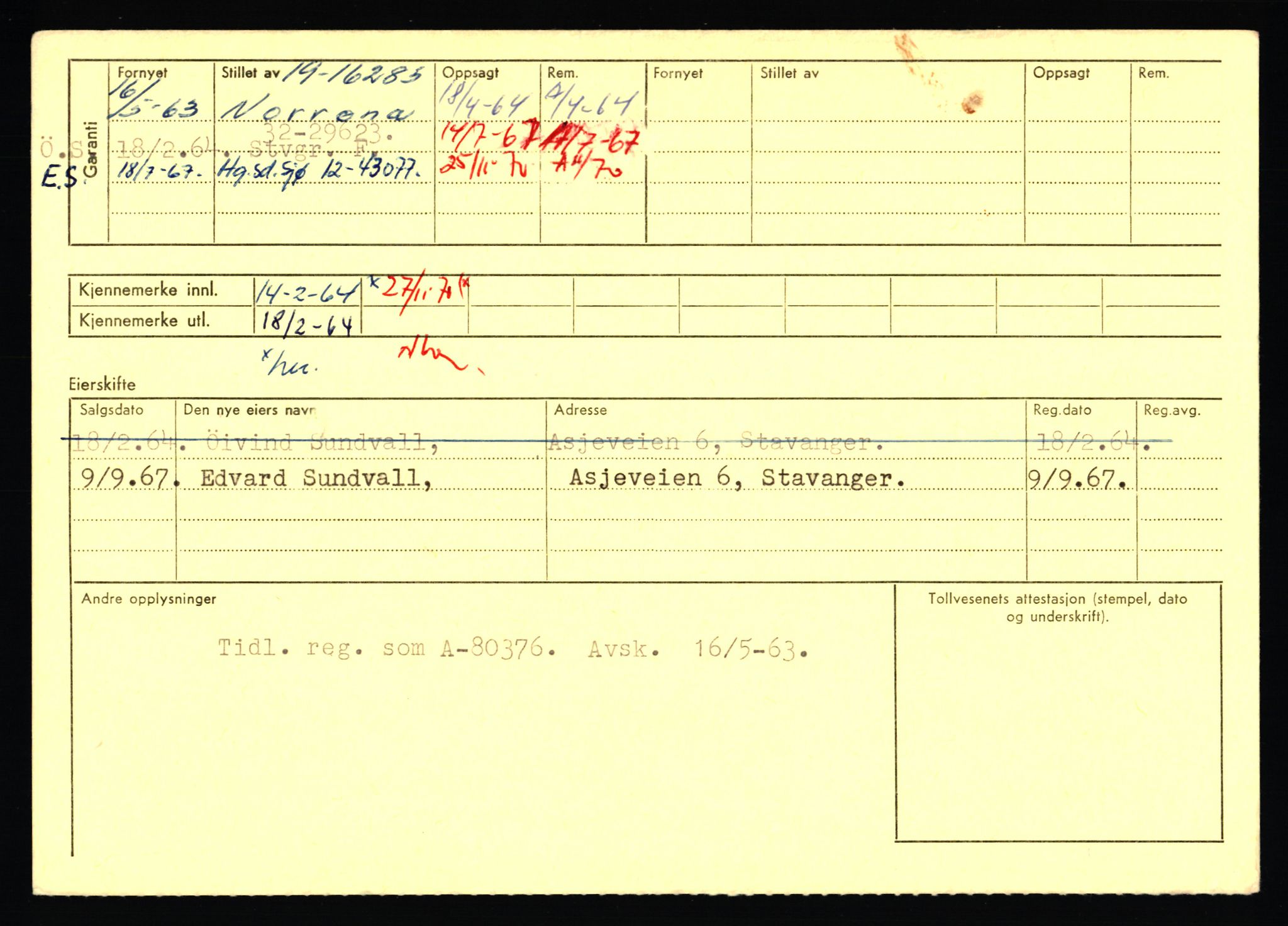 Stavanger trafikkstasjon, AV/SAST-A-101942/0/F/L0071: L-80500 - L-82199, 1930-1971, p. 2570