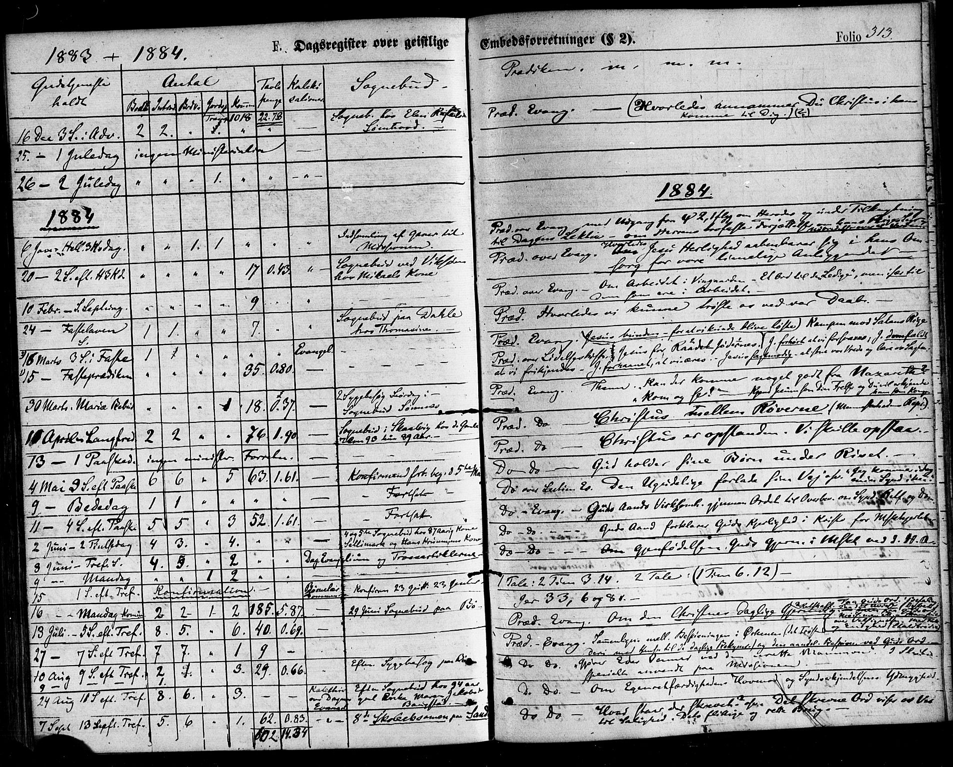 Ministerialprotokoller, klokkerbøker og fødselsregistre - Nordland, SAT/A-1459/812/L0177: Parish register (official) no. 812A06, 1875-1885, p. 313