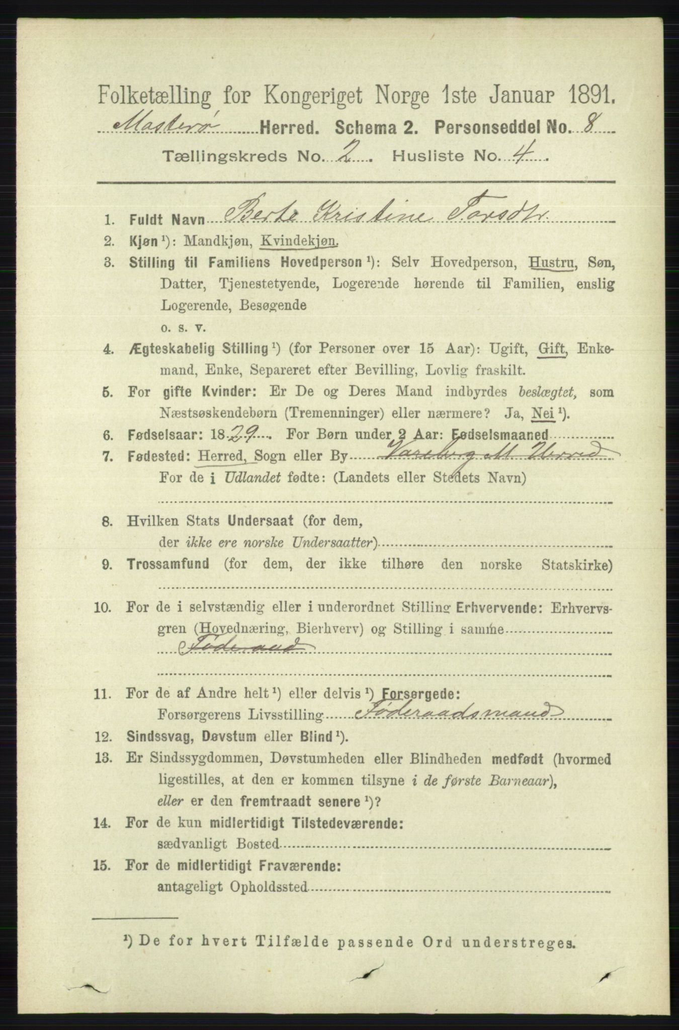 RA, 1891 census for 1143 Mosterøy, 1891, p. 648