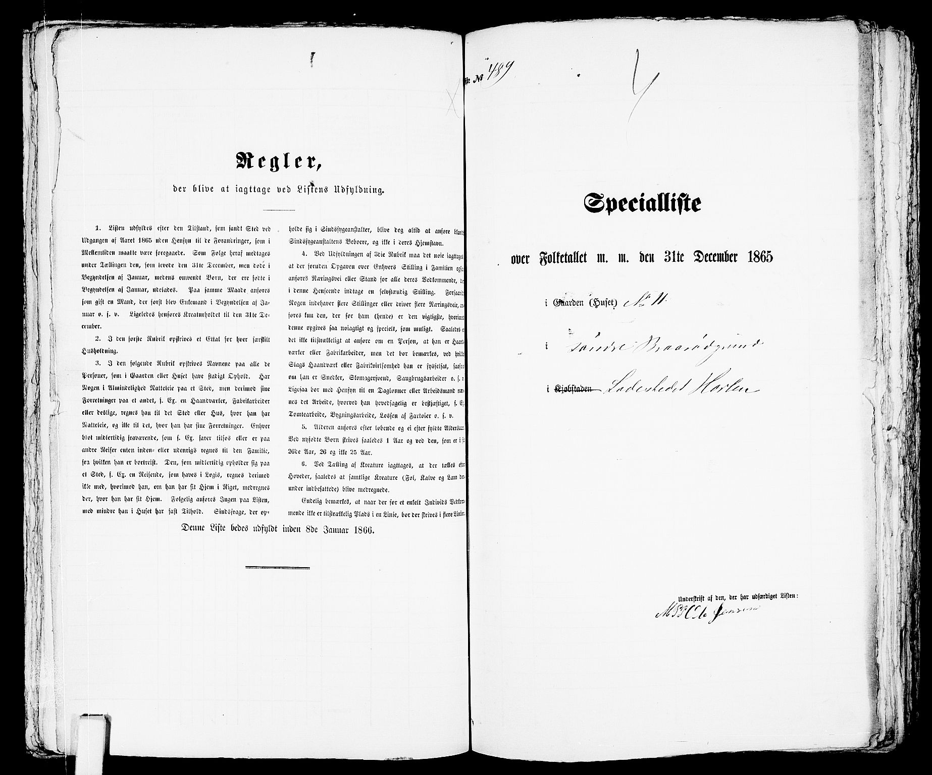 RA, 1865 census for Horten, 1865, p. 1021