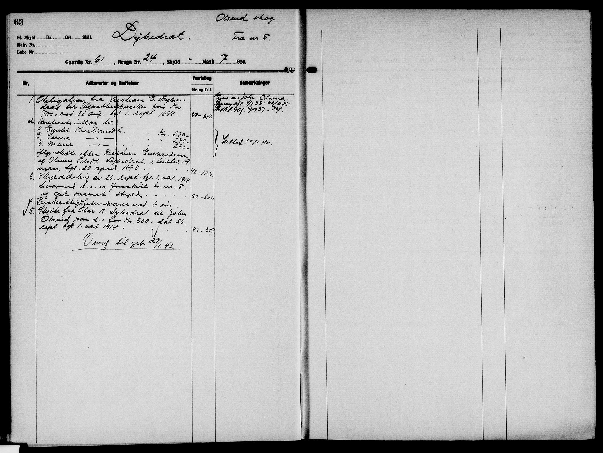 Solør tingrett, AV/SAH-TING-008/H/Ha/Hak/L0005: Mortgage register no. V, 1900-1935, p. 63