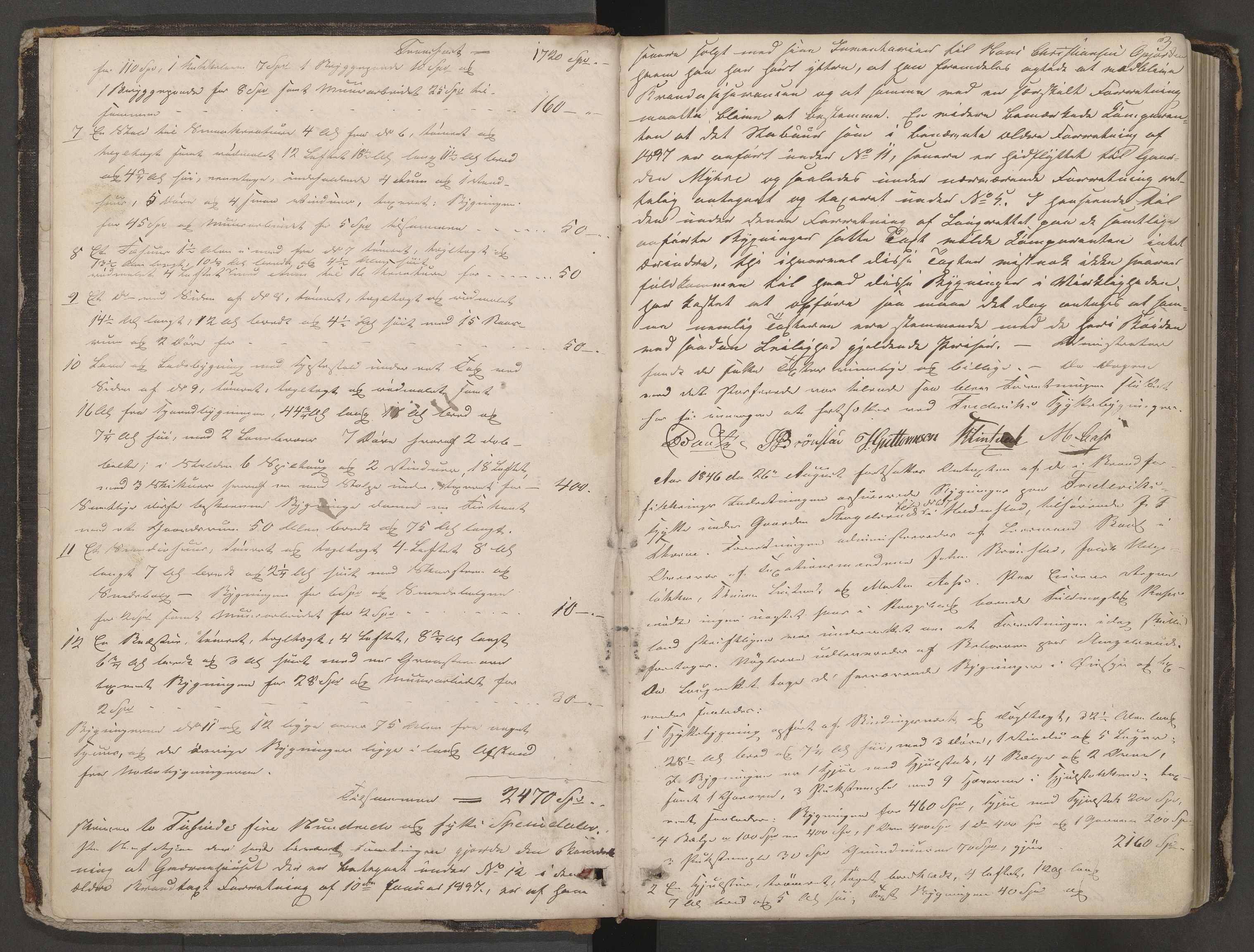 Øvre Sandsvær lensmannskontor, AV/SAKO-A-514/Y/Yc/Yca/L0001: Branntakstprotokoll, 1846-1882