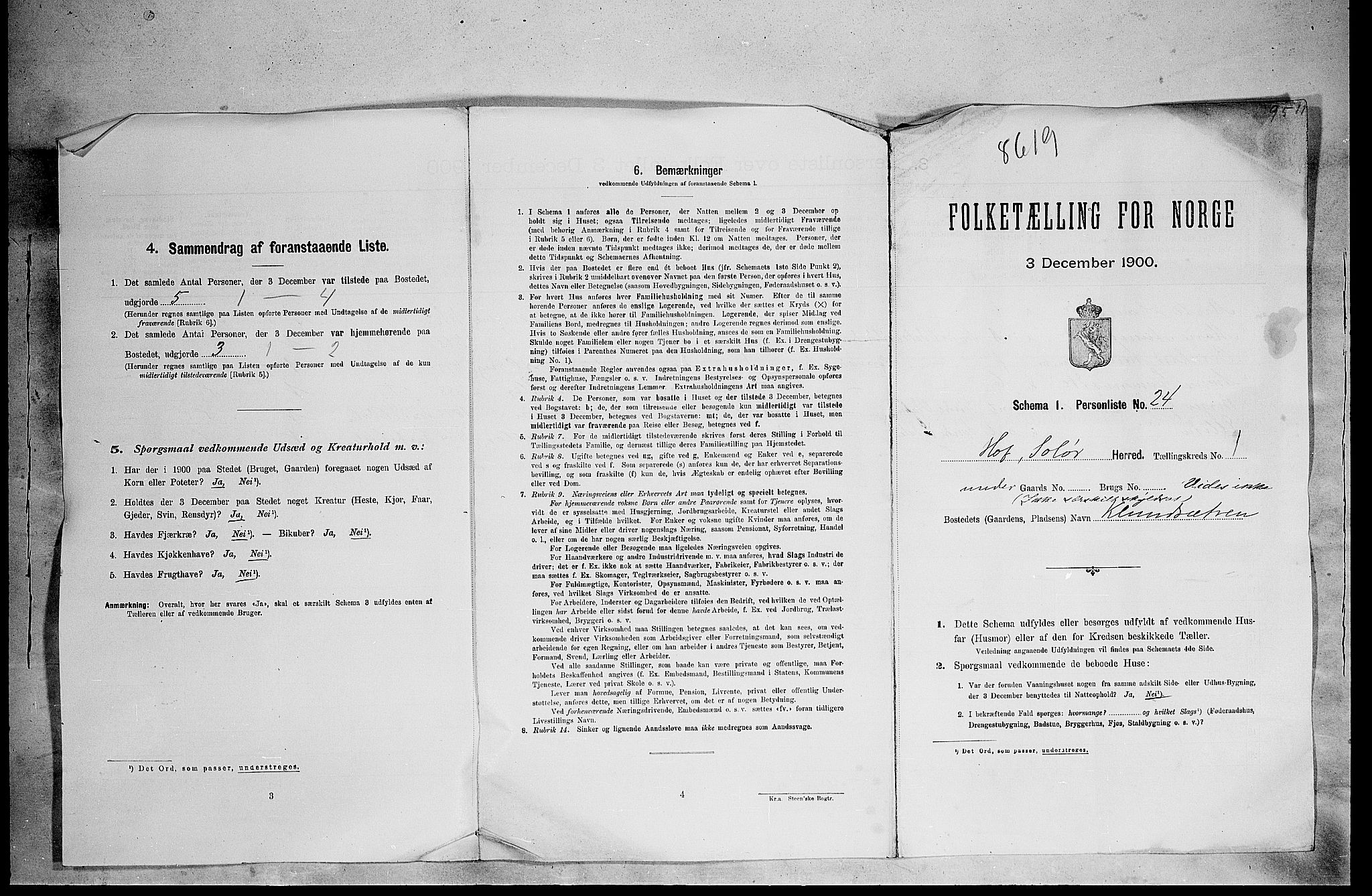 SAH, 1900 census for Hof, 1900, p. 34