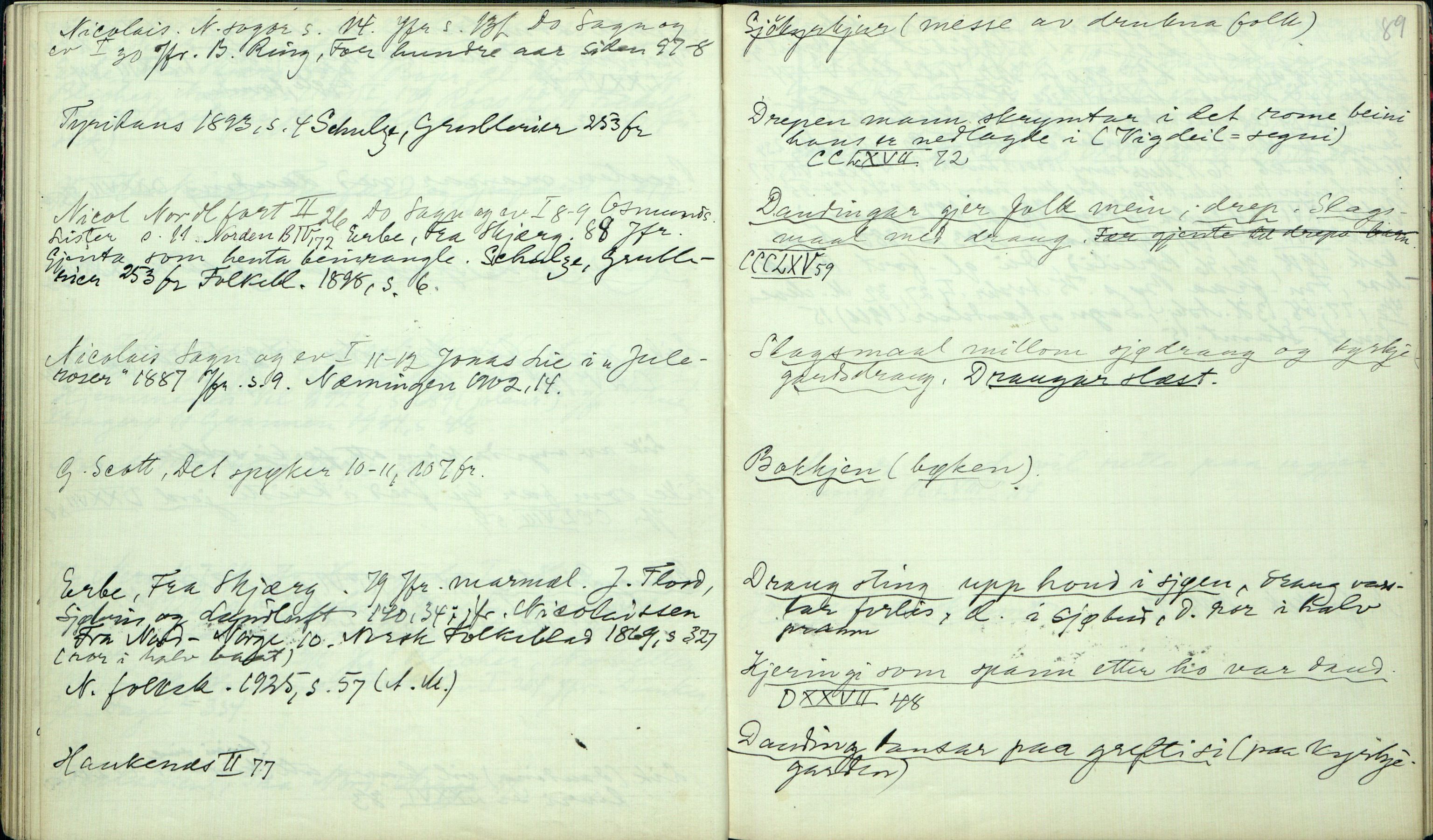 Rikard Berge, TEMU/TGM-A-1003/H/L0044: 44: Trolldom, 1912, p. 88-89