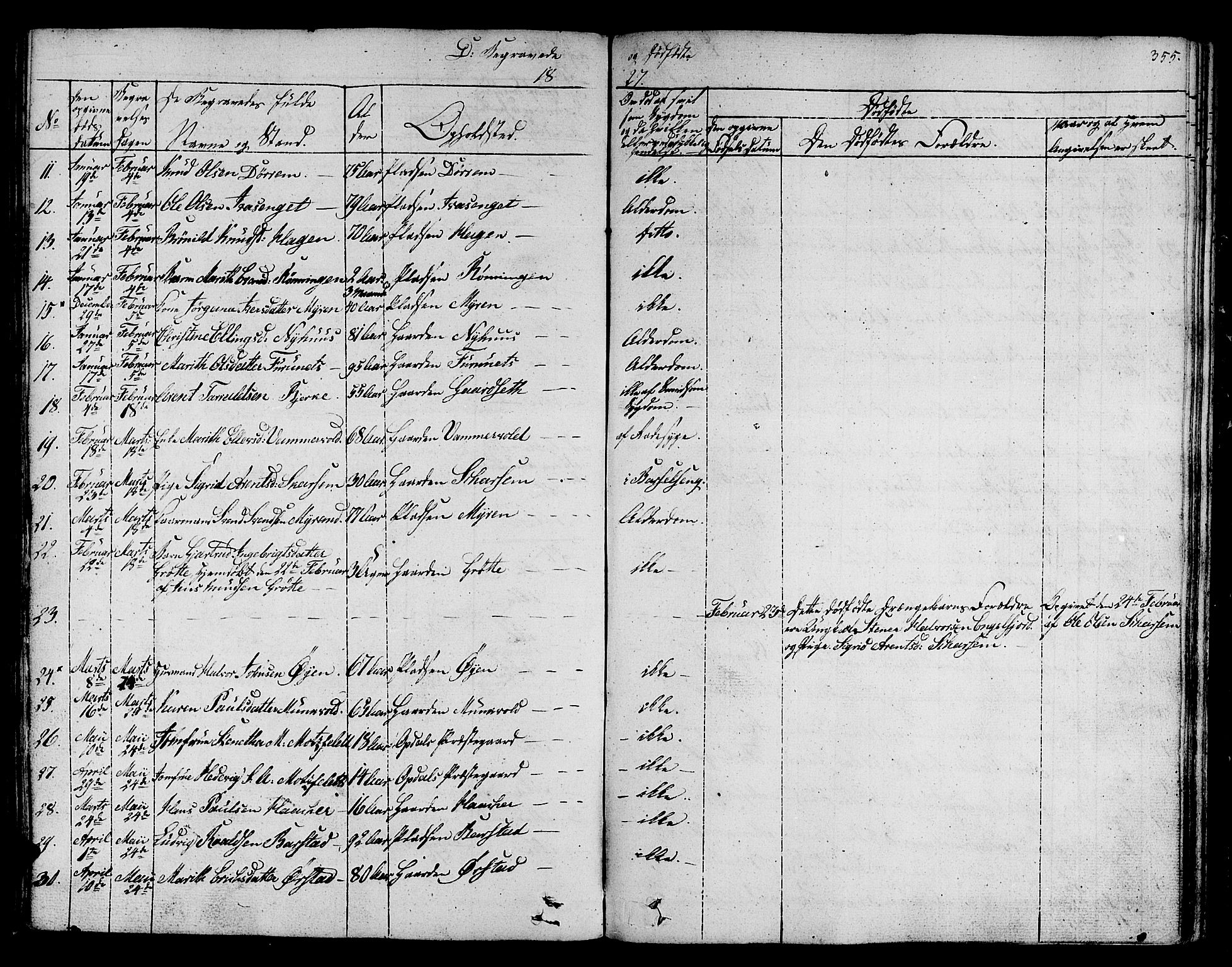 Ministerialprotokoller, klokkerbøker og fødselsregistre - Sør-Trøndelag, SAT/A-1456/678/L0897: Parish register (official) no. 678A06-07, 1821-1847, p. 355