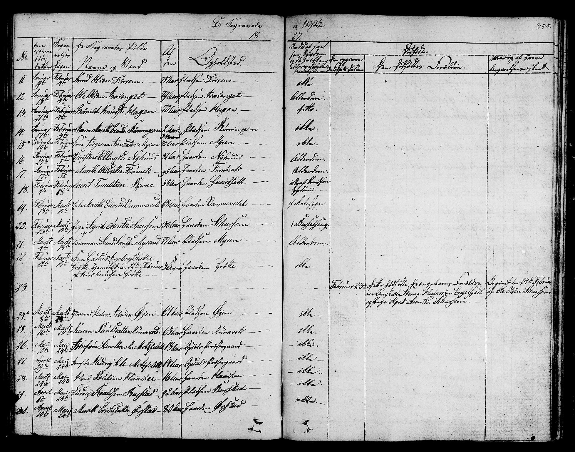 Ministerialprotokoller, klokkerbøker og fødselsregistre - Sør-Trøndelag, AV/SAT-A-1456/678/L0897: Parish register (official) no. 678A06-07, 1821-1847, p. 355