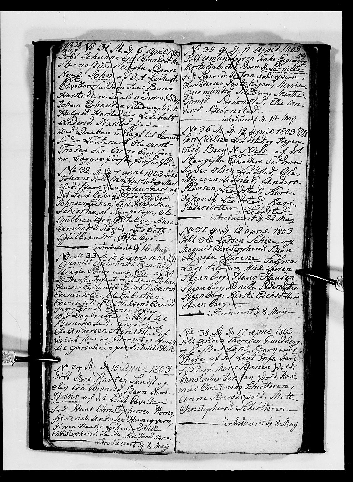 Romedal prestekontor, AV/SAH-PREST-004/L/L0003: Parish register (copy) no. 3, 1801-1806, p. 28-29