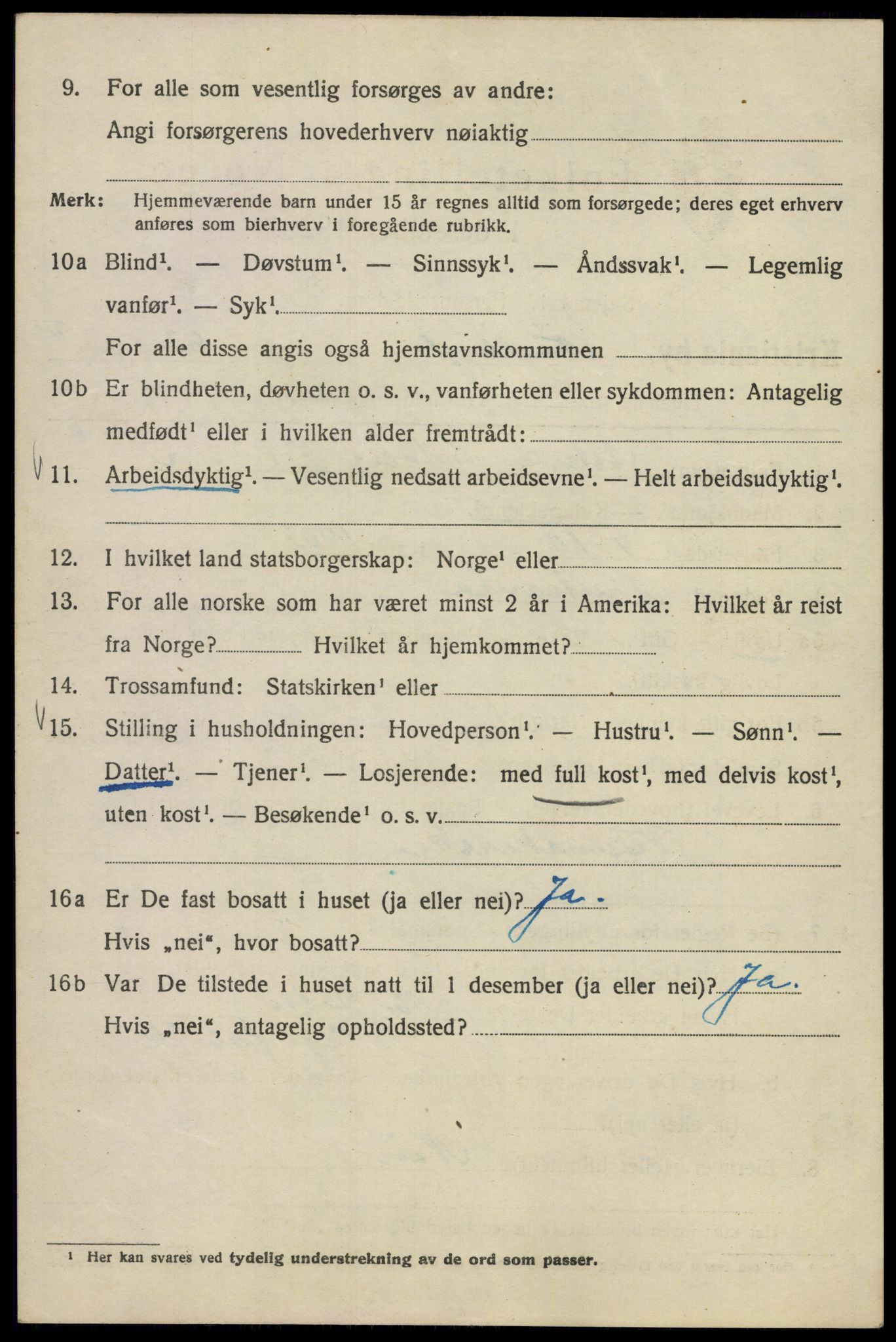 SAO, 1920 census for Kristiania, 1920, p. 420906