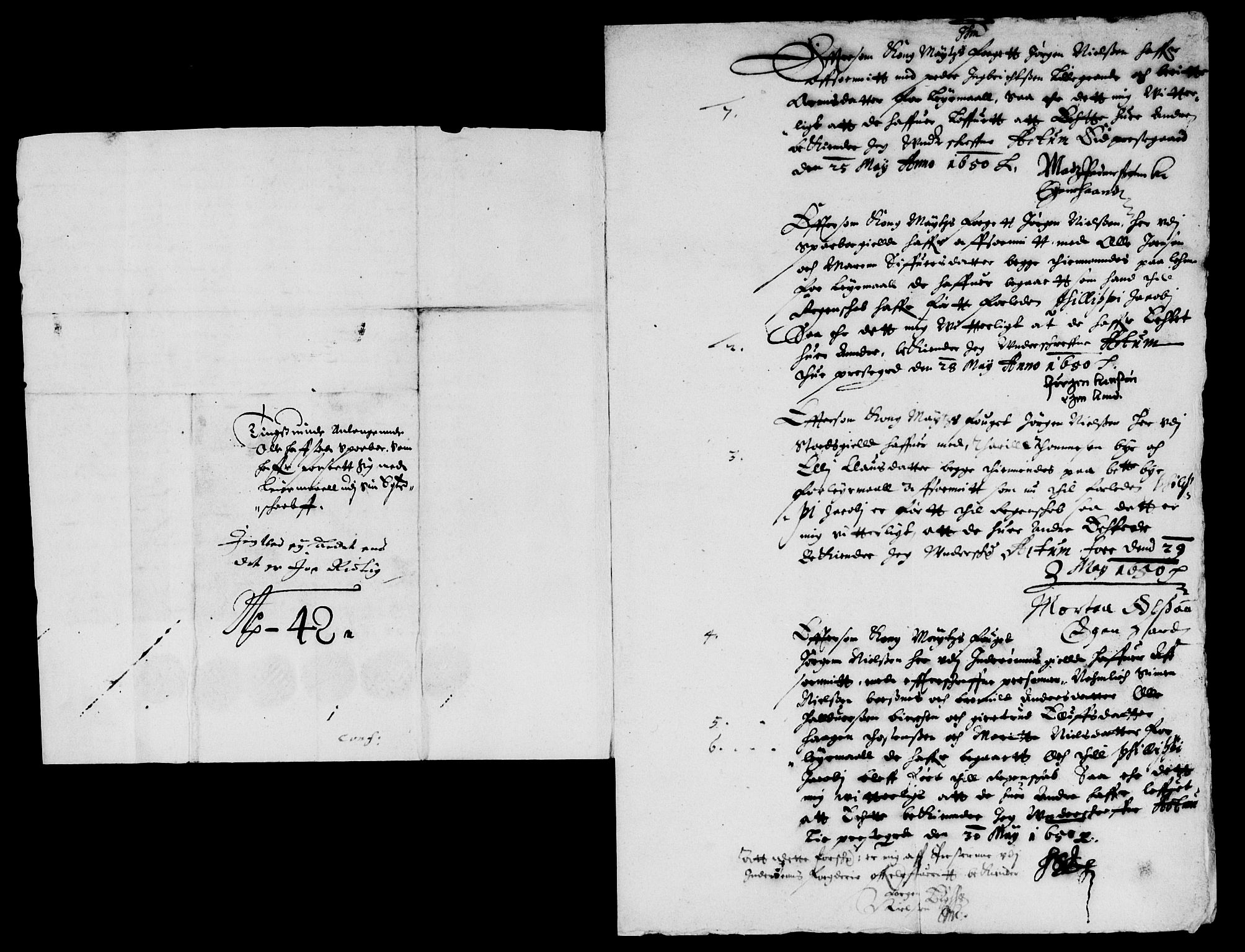 Rentekammeret inntil 1814, Reviderte regnskaper, Lensregnskaper, RA/EA-5023/R/Rb/Rbw/L0095: Trondheim len, 1649-1650