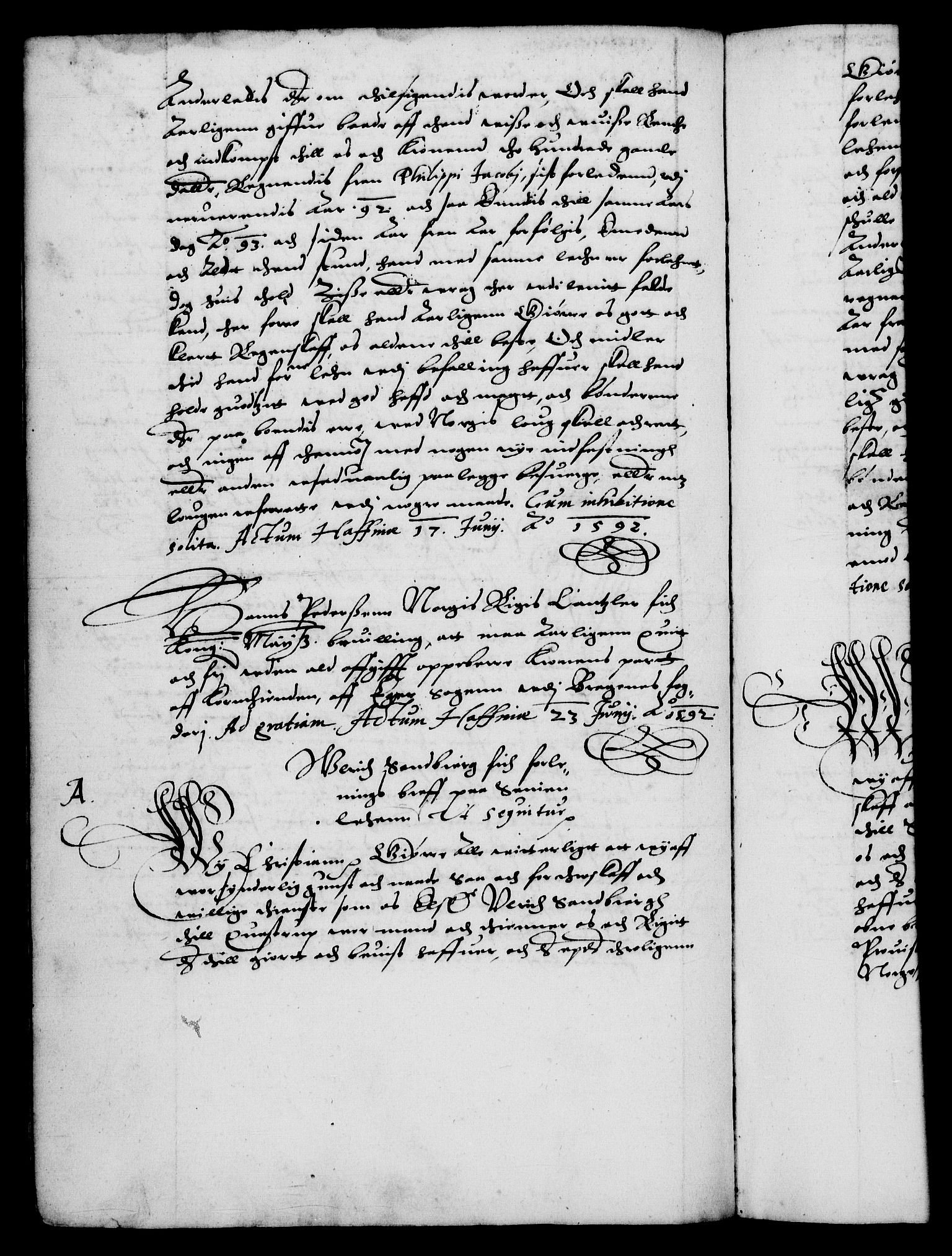 Danske Kanselli 1572-1799, AV/RA-EA-3023/F/Fc/Fca/Fcaa/L0002: Norske registre (mikrofilm), 1588-1596, p. 167b